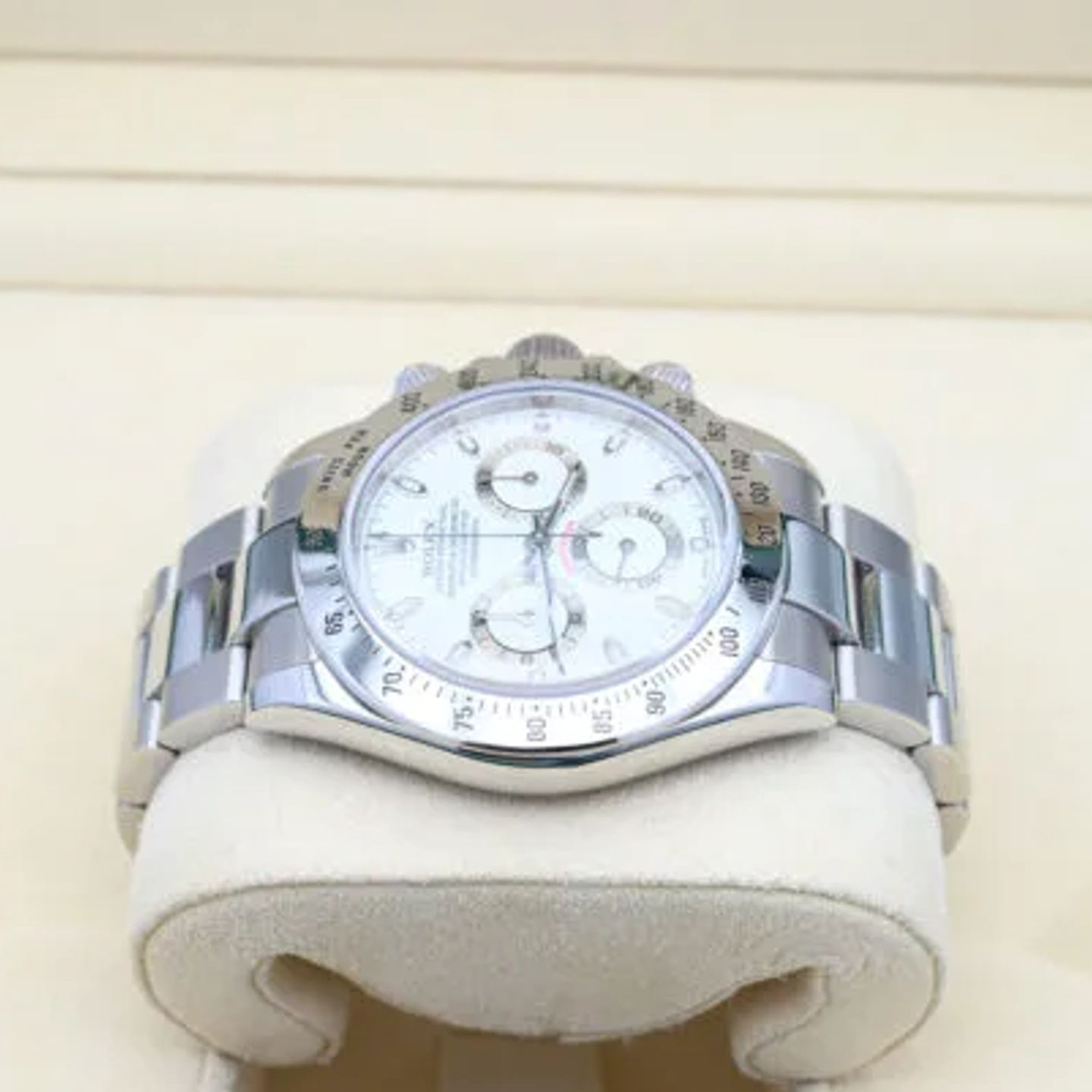 Rolex Daytona 116520 (2004) - Wit wijzerplaat 40mm Staal (3/7)