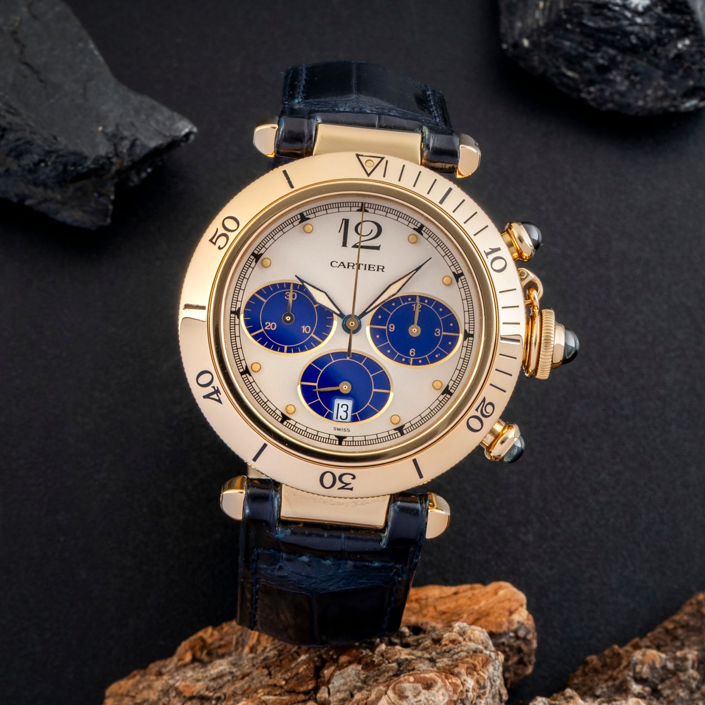 Cartier Pasha 30009 (1992) - 38mm Geelgoud (1/8)