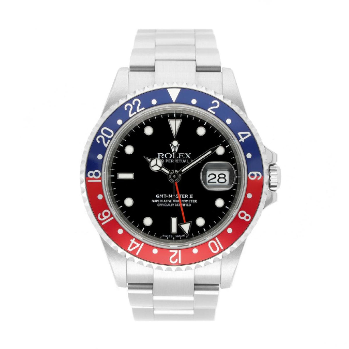 Rolex GMT-Master II 16710 (2005) - Zwart wijzerplaat 40mm Staal (1/5)
