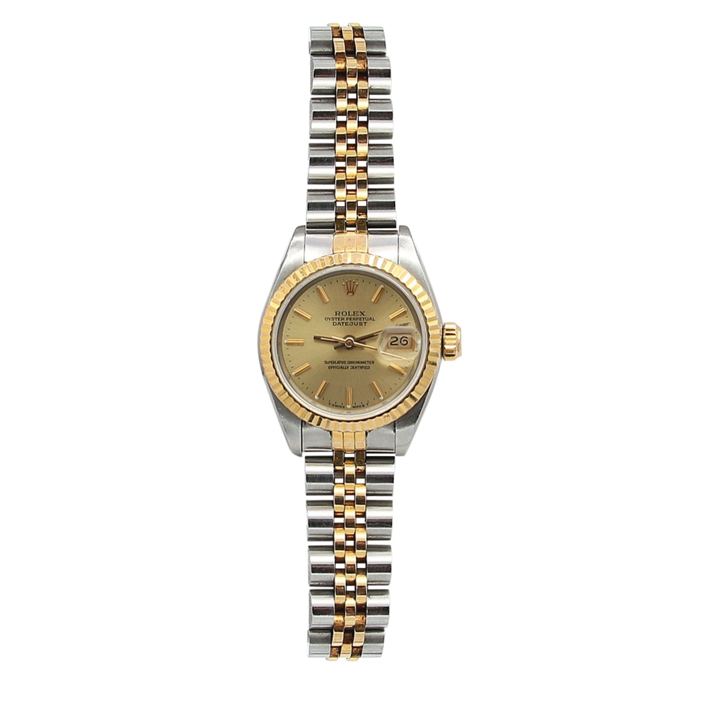 Rolex Lady-Datejust 69173 (Onbekend (willekeurig serienummer)) - 26mm Goud/Staal (4/8)