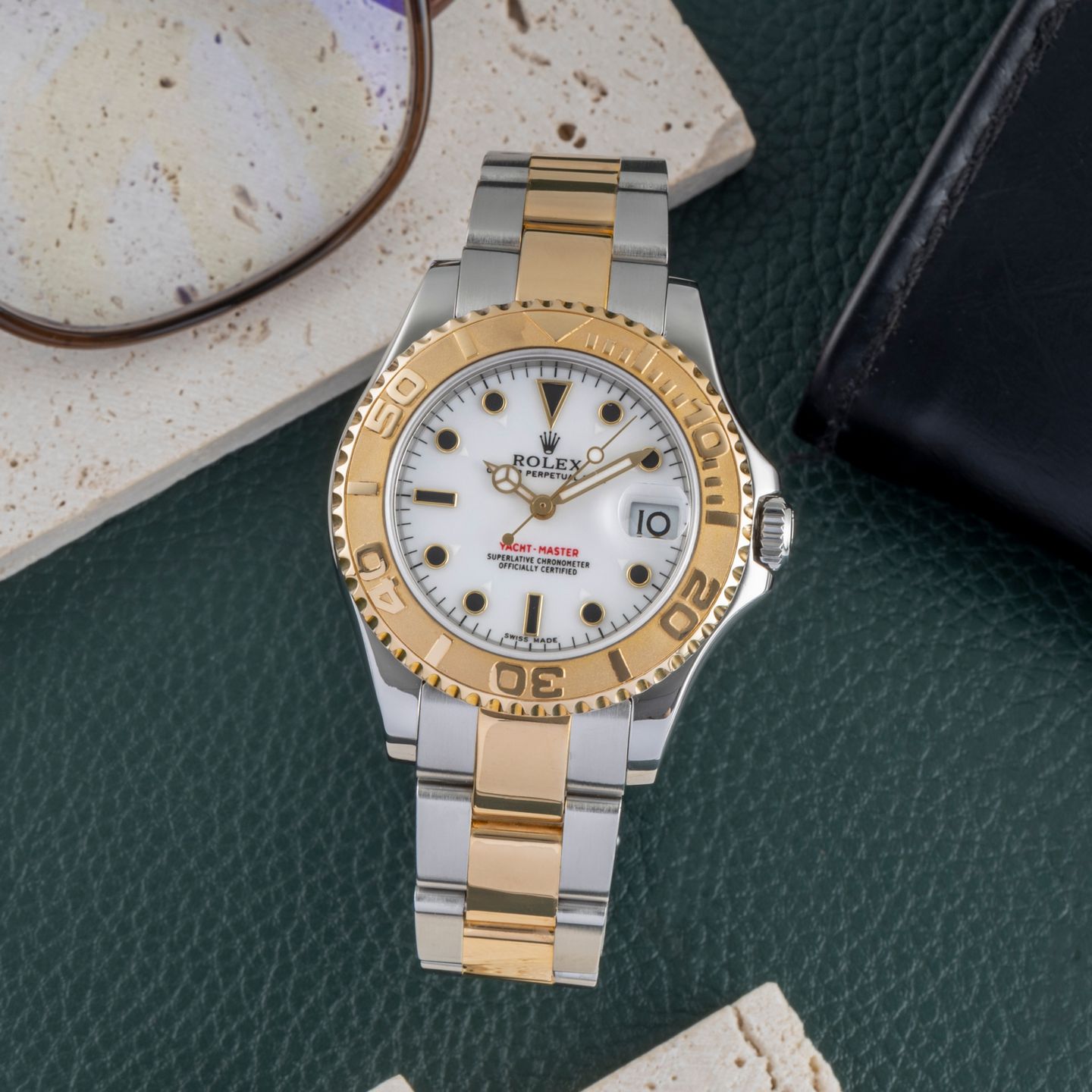 Rolex Yacht-Master 168623 (Unknown (random serial)) - 35 mm Gold/Steel case (1/8)