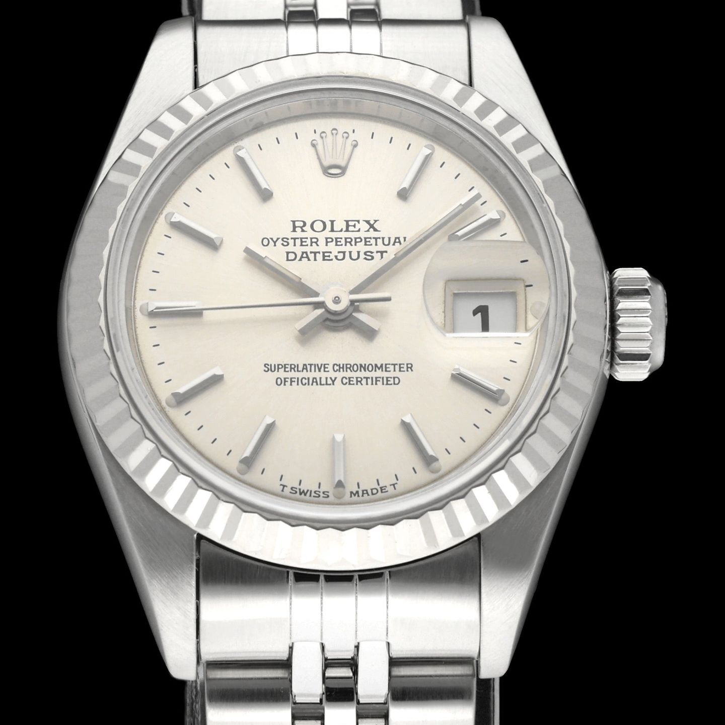 Rolex Lady-Datejust 69174 (1995) - 26mm Staal (1/7)