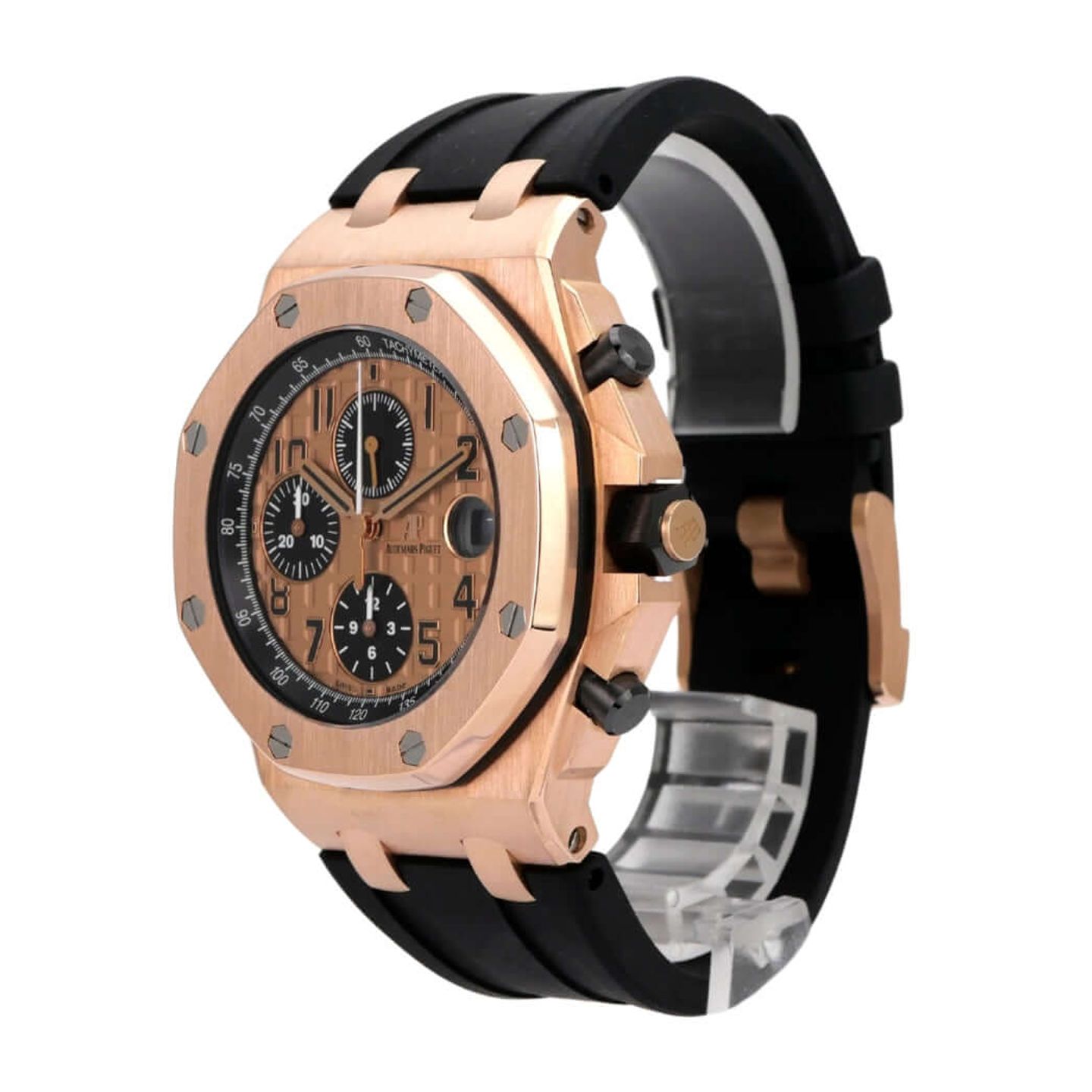 Audemars Piguet Royal Oak Offshore Chronograph 26470OR.OO.A002CR.01 (2017) - Champagne dial 42 mm Rose Gold case (3/8)