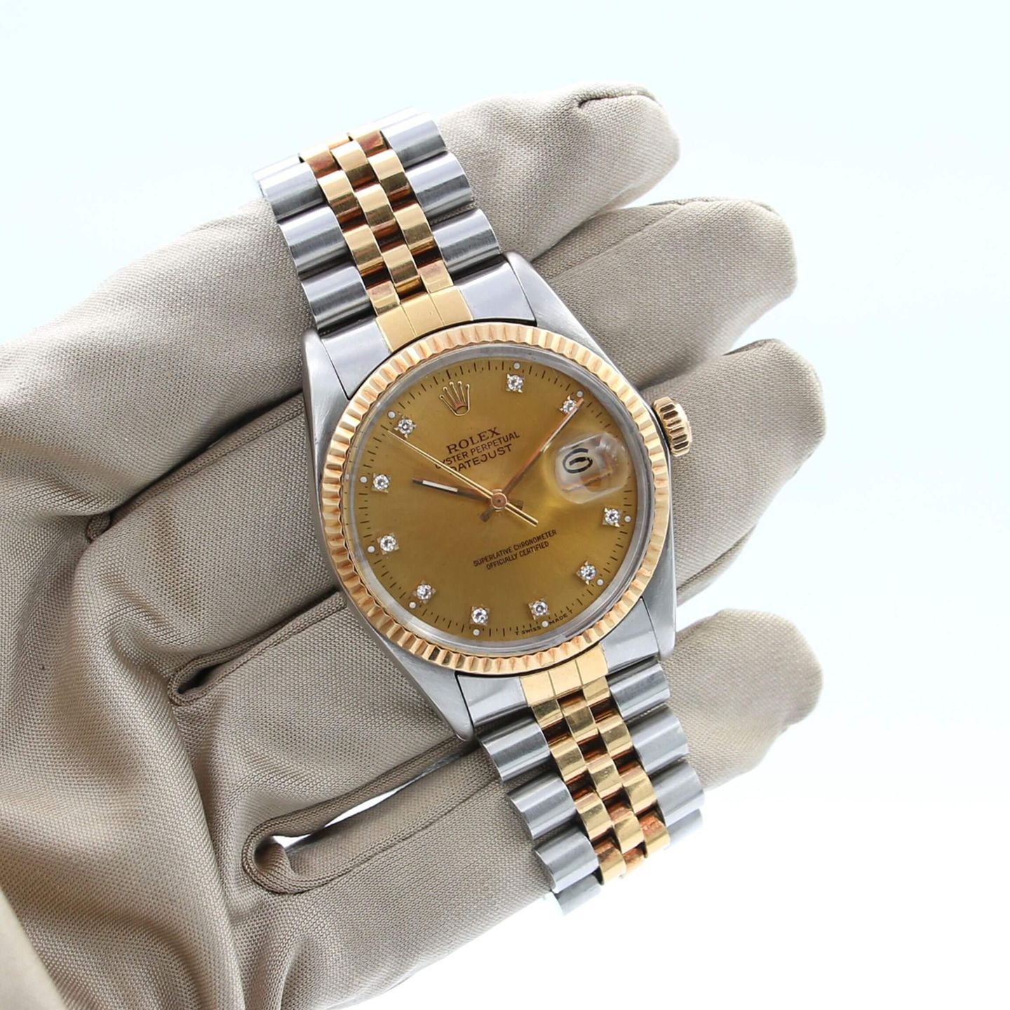 Rolex Datejust 36 16013 (Onbekend (willekeurig serienummer)) - 36mm Goud/Staal (1/5)