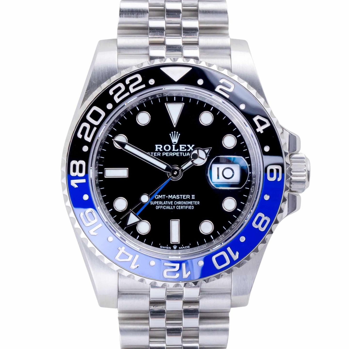 Rolex GMT-Master II 126710BLNR (2022) - Zwart wijzerplaat 40mm Staal (3/8)