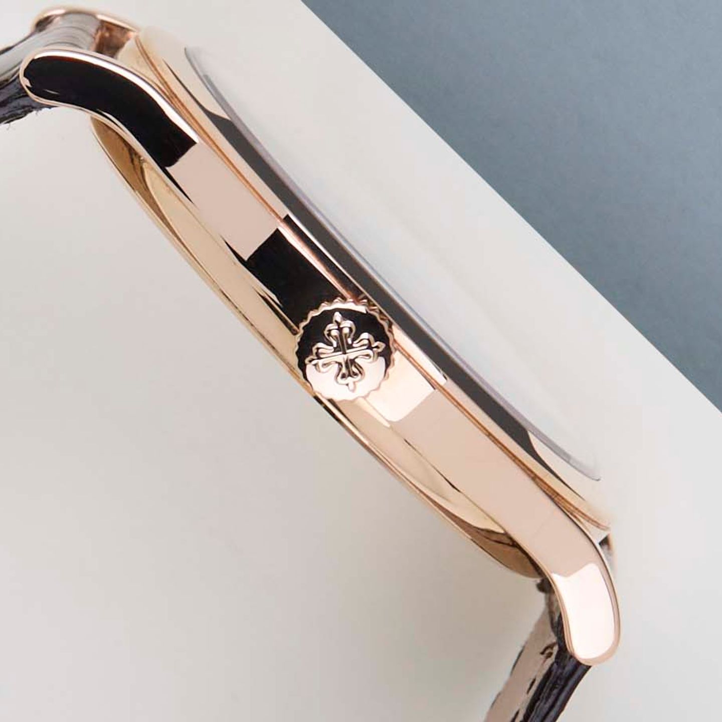 Patek Philippe Calatrava 5296R-001 (2009) - Zilver wijzerplaat 38mm Roségoud (8/8)