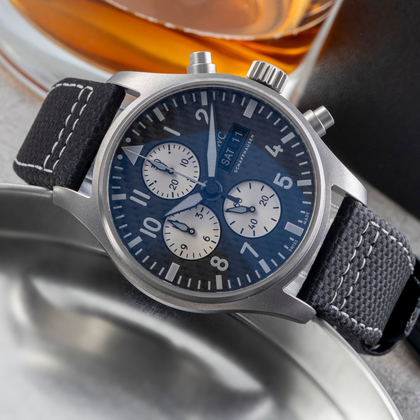 IWC Ingenieur AMG IW377903 (Unknown (random serial)) - Black dial 43 mm Titanium case (2/8)