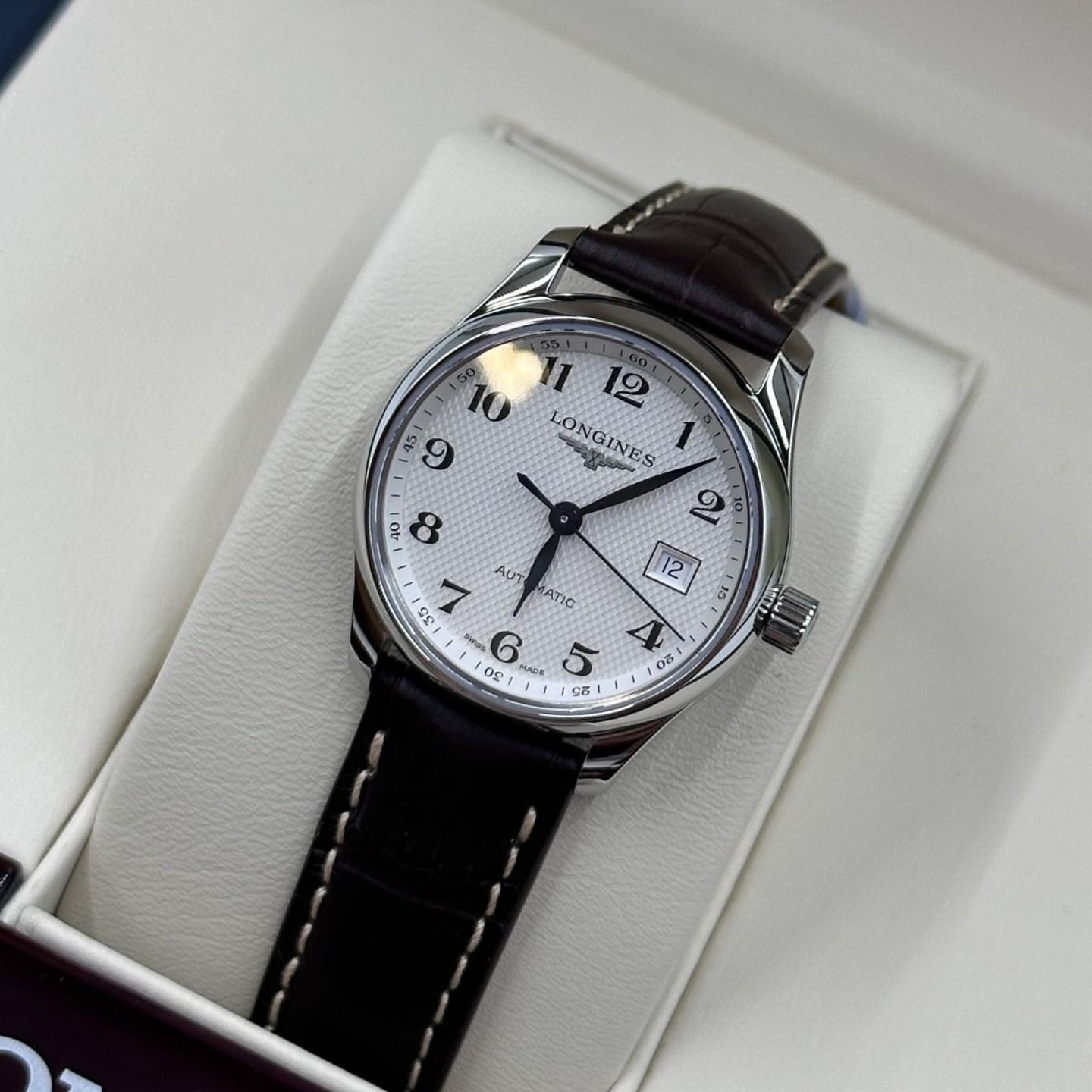 Longines Master Collection L2.257.4.78.3 (2024) - Zilver wijzerplaat 29mm Staal (8/8)