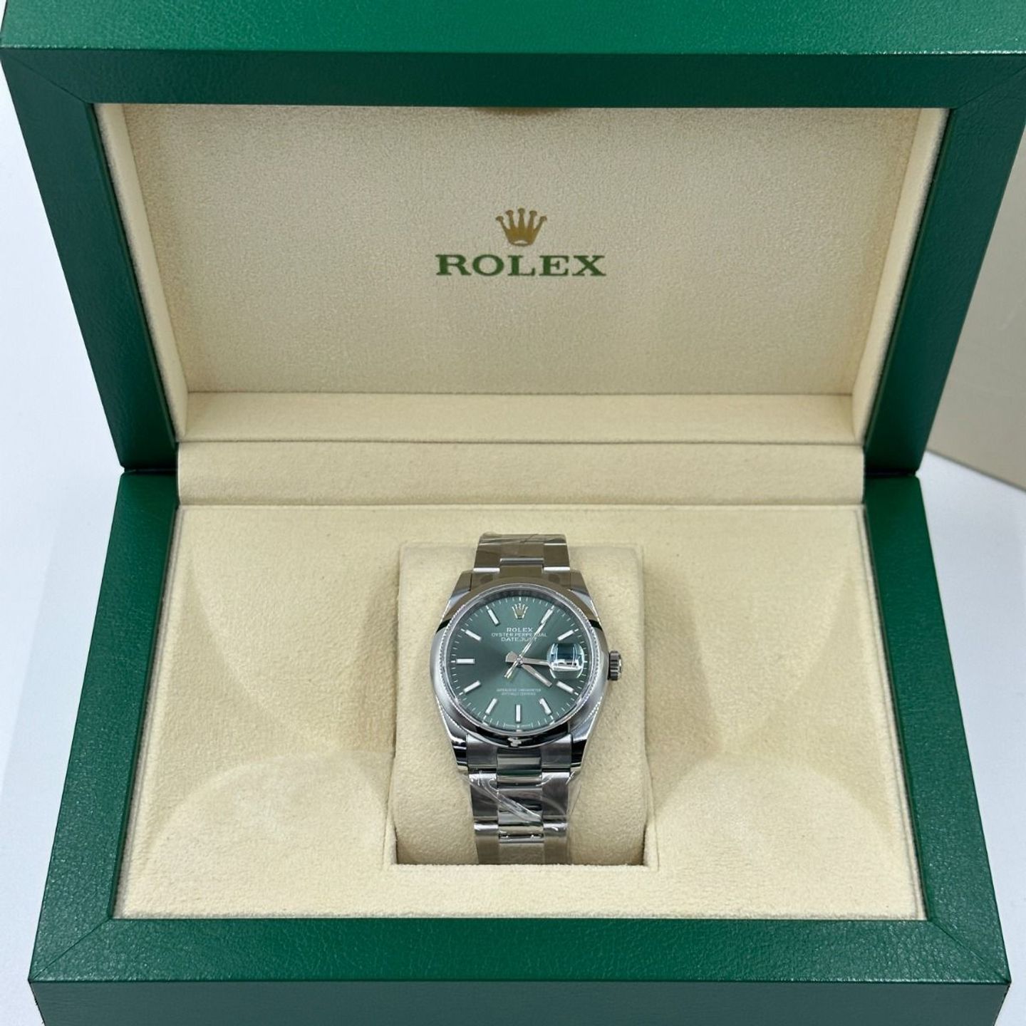 Rolex Datejust 36 126200 (2024) - Groen wijzerplaat 36mm Staal (5/8)