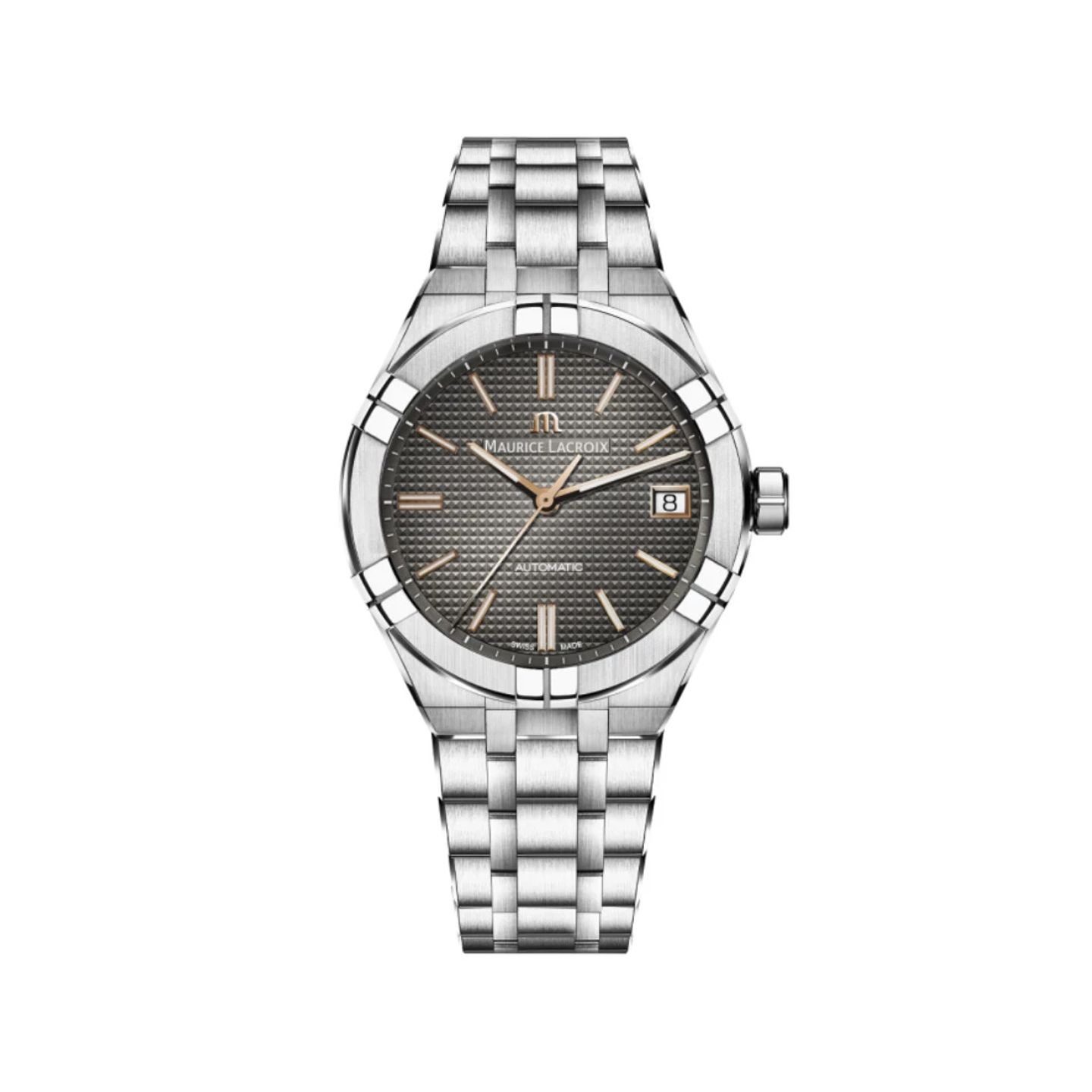 Maurice Lacroix Aikon AI6007-SS002-331-2 (2024) - Grey dial 39 mm Steel case (3/3)