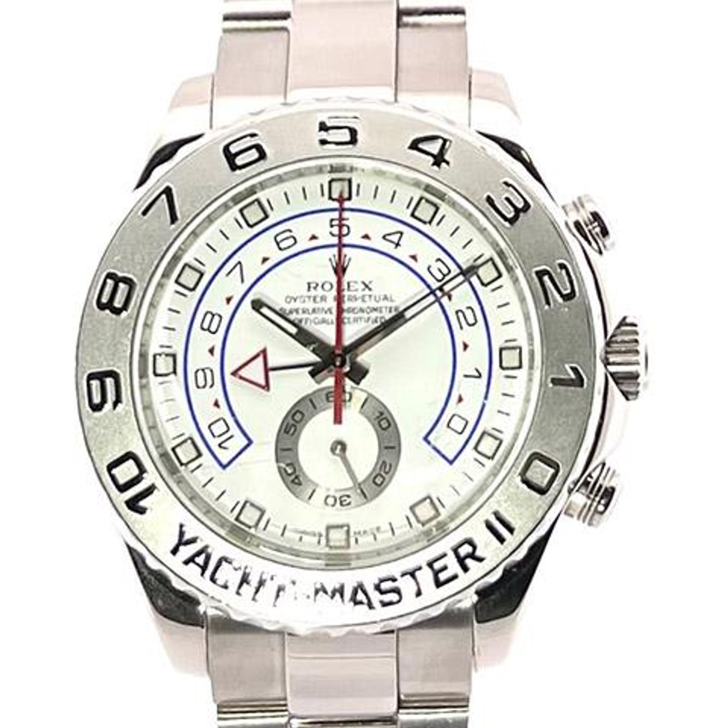 Rolex Yacht-Master II 116689 (2011) - White dial 44 mm White Gold case (1/8)