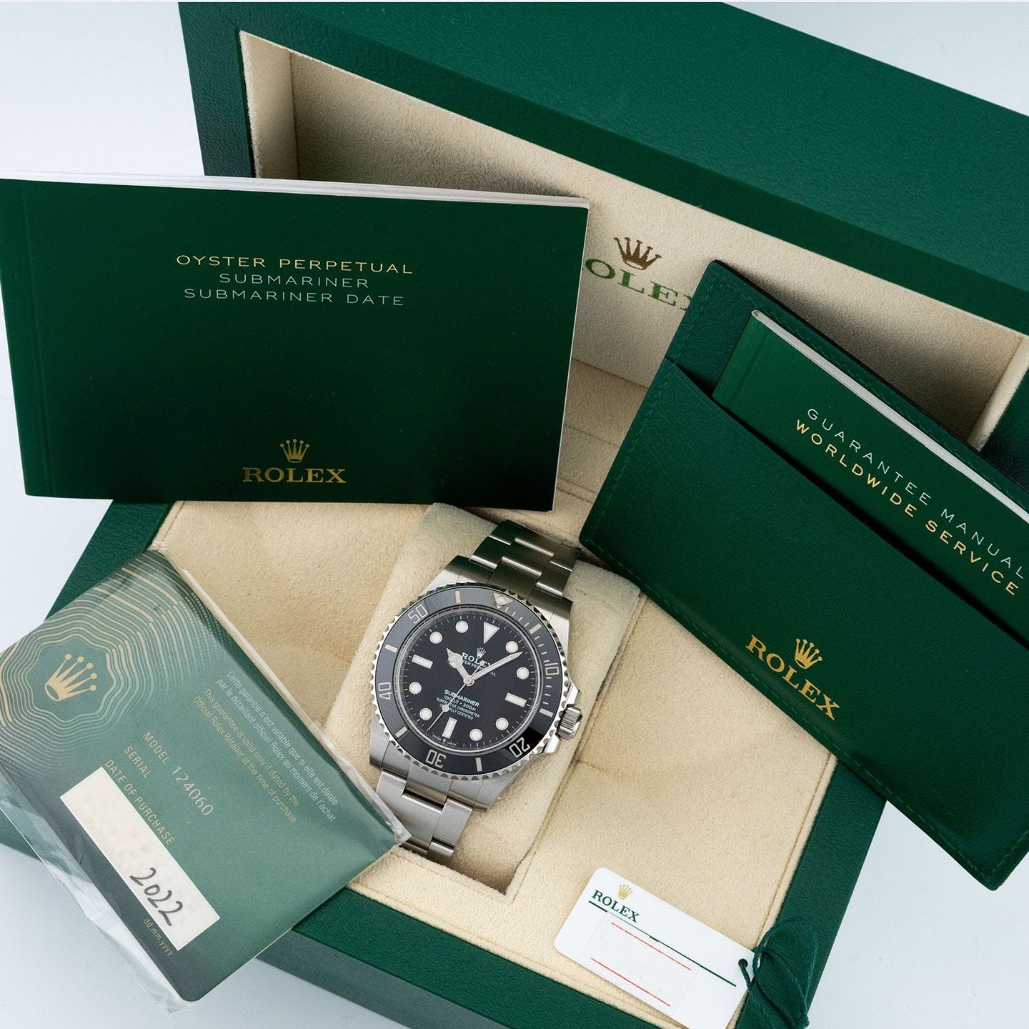 Rolex Submariner No Date 124060 (2022) - Zwart wijzerplaat 41mm Staal (5/5)