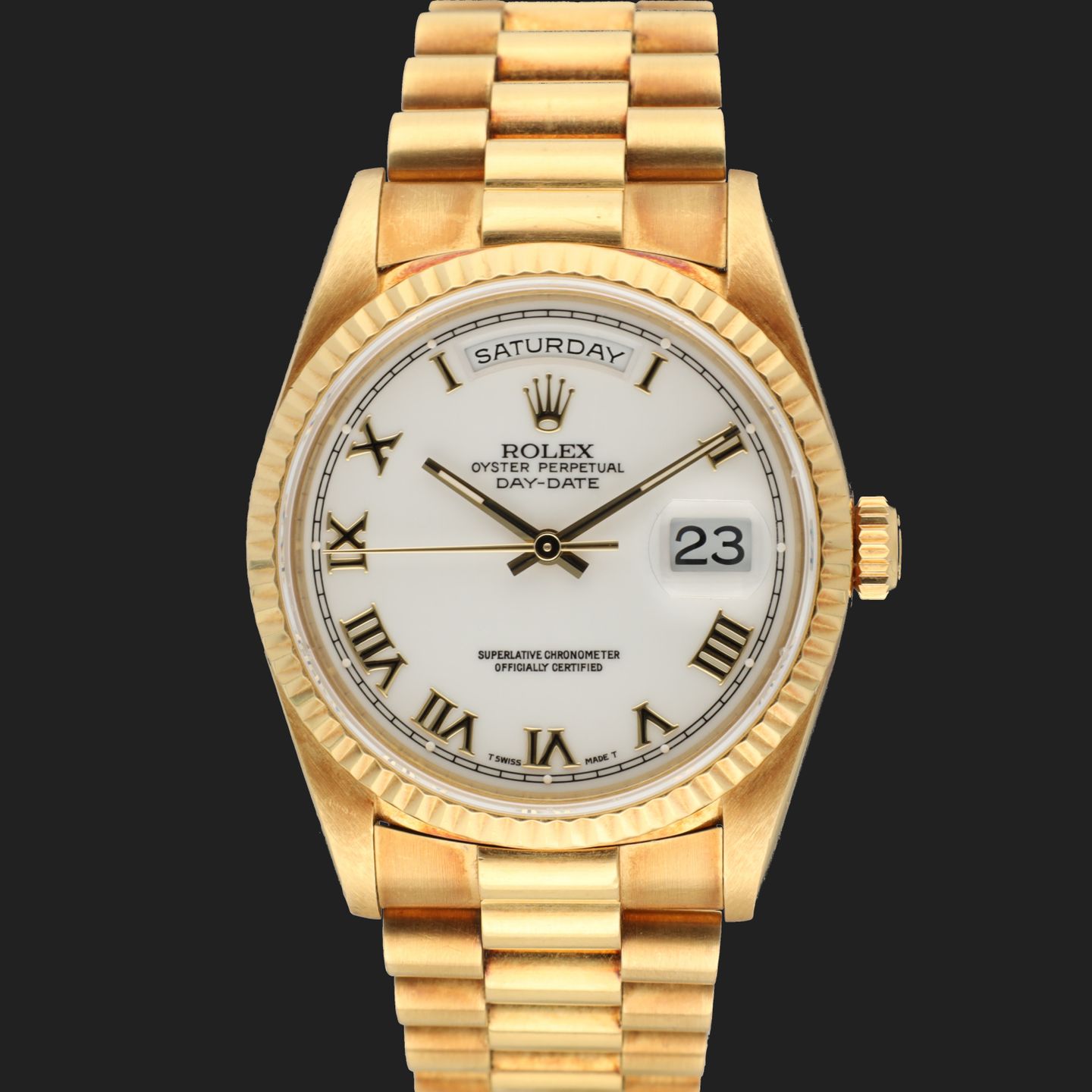 Rolex Day-Date 36 118238 (1996) - 36 mm Yellow Gold case (3/7)