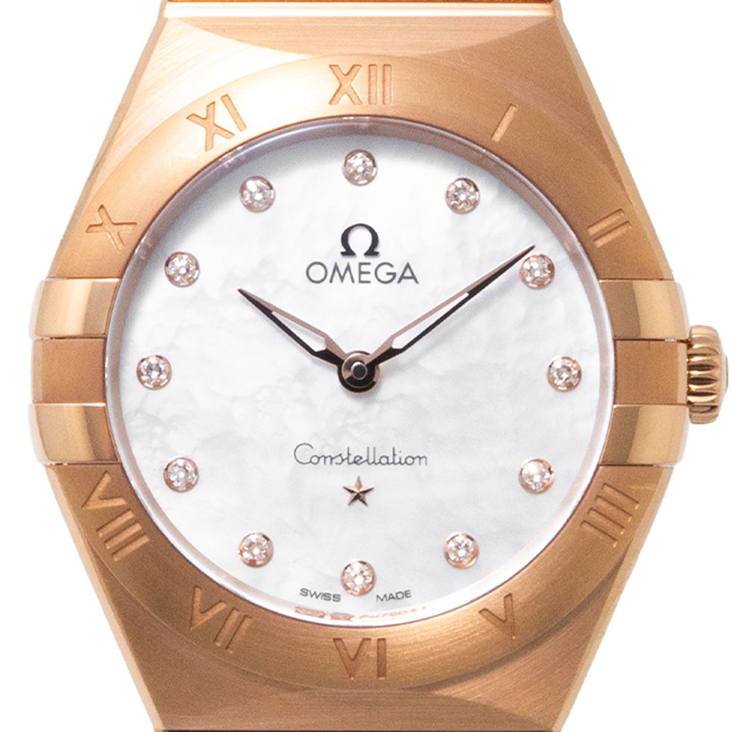 Omega Constellation Quartz 131.50.28.60.55.001 (2025) - Pearl dial 28 mm Rose Gold case (2/7)