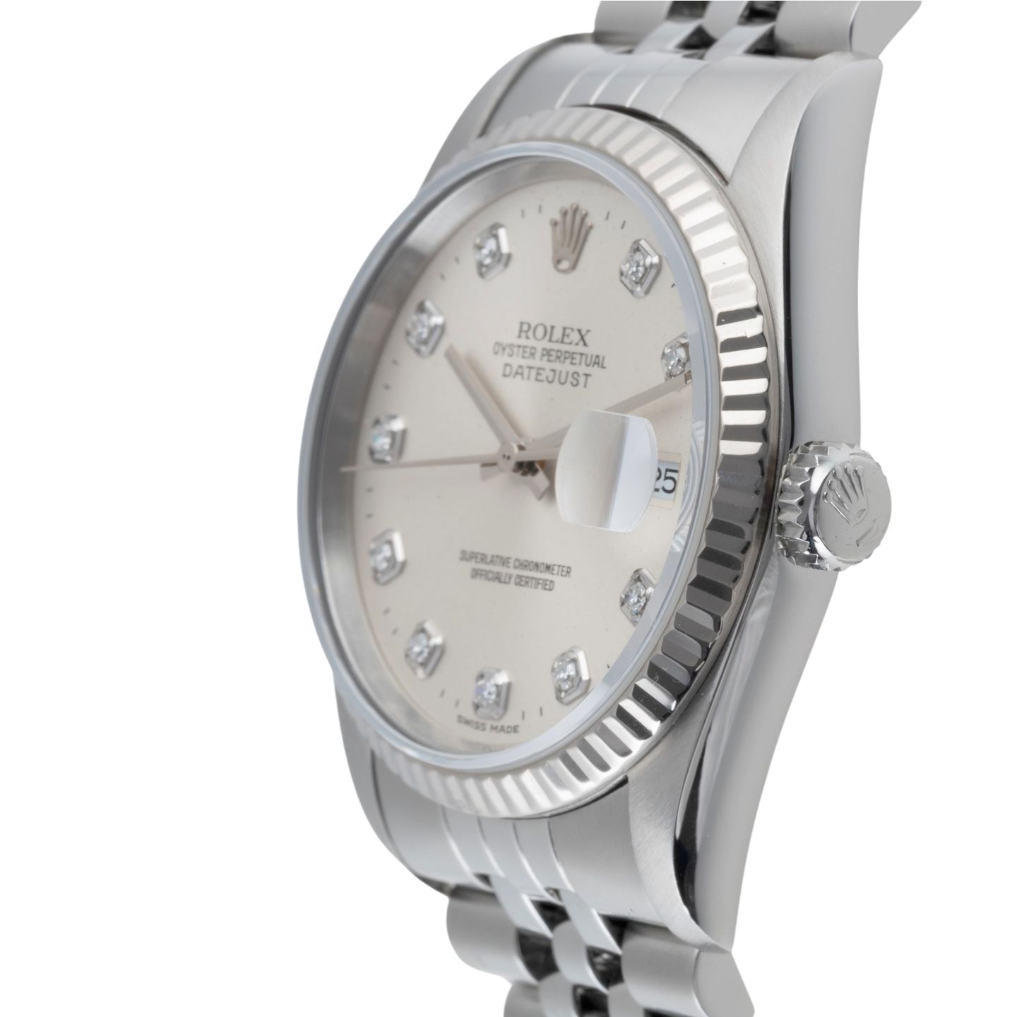 Rolex Datejust 36 16234 (Onbekend (willekeurig serienummer)) - Zilver wijzerplaat 36mm Staal (6/8)