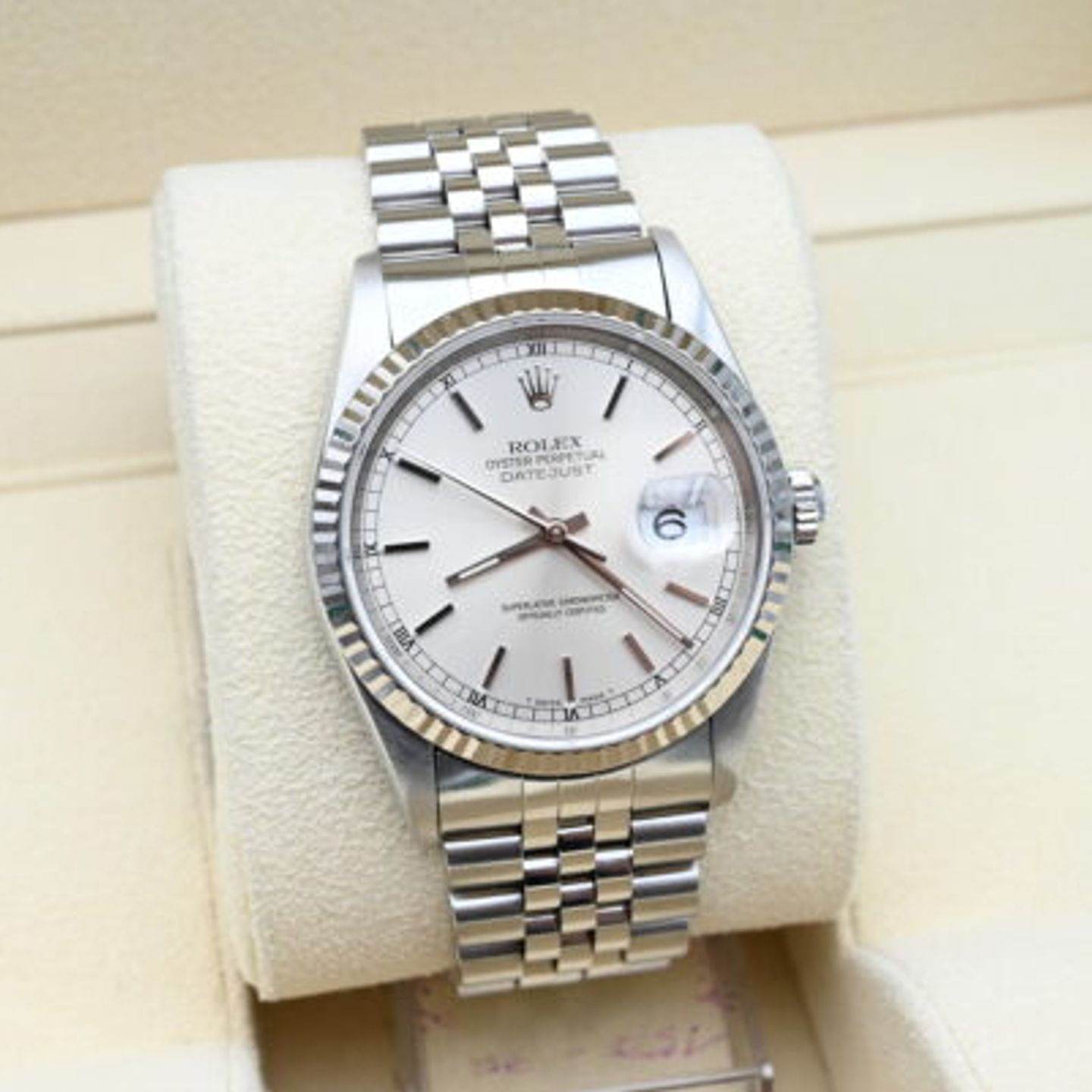 Rolex Datejust 36 16234 (1997) - Silver dial 36 mm Steel case (6/8)