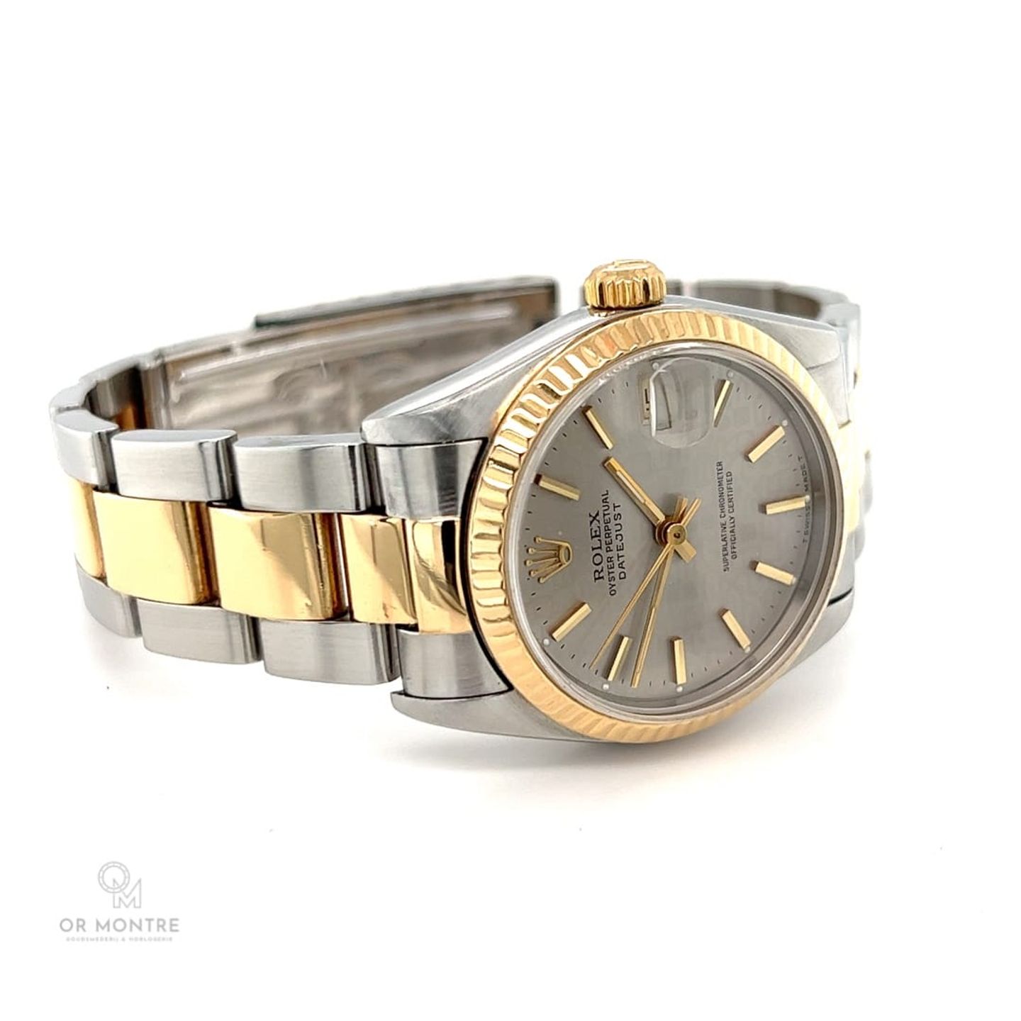 Rolex Datejust 31 68273 (1996) - Grey dial 31 mm Gold/Steel case (3/8)