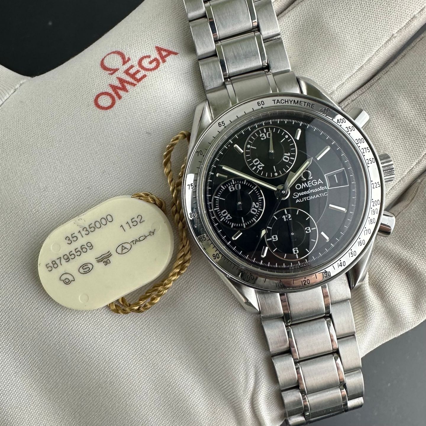 Omega Speedmaster 3513.50 (1998) - Black dial 39 mm Steel case (3/8)