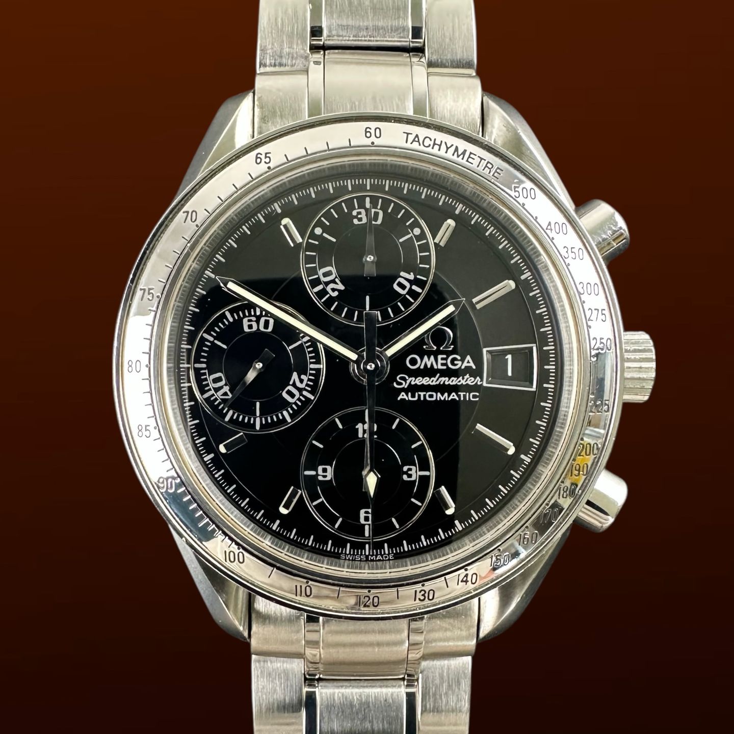 Omega Speedmaster 3513.50 (1998) - Black dial 39 mm Steel case (1/8)