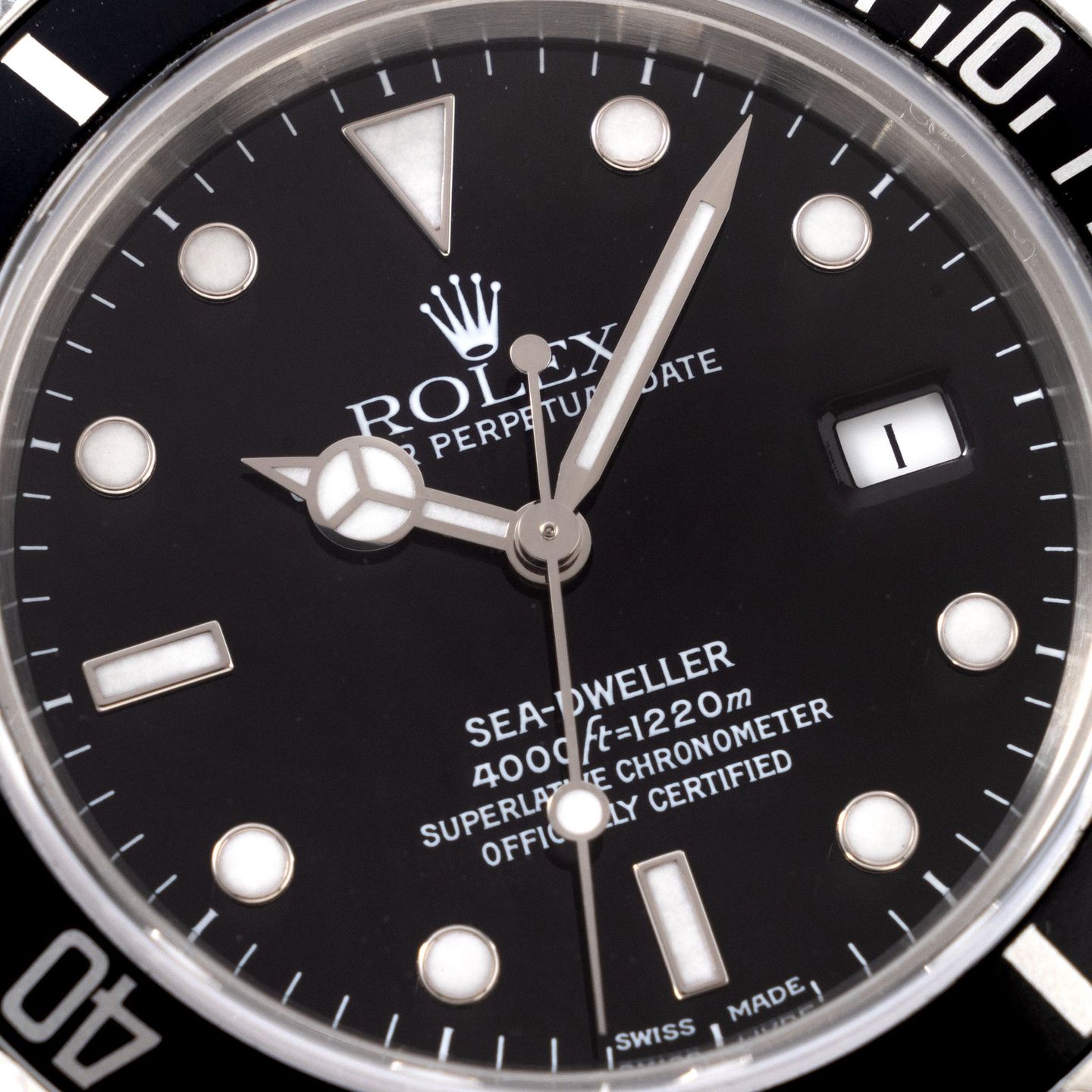 Rolex Sea-Dweller 4000 16600 (2001) - Zwart wijzerplaat 40mm Staal (3/8)