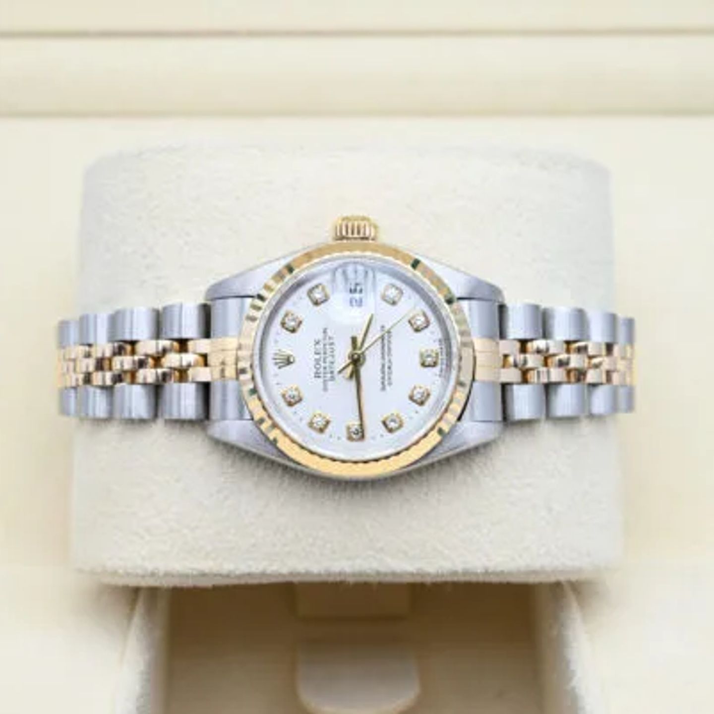 Rolex Lady-Datejust 69173 (1999) - Silver dial 26 mm Gold/Steel case (5/7)