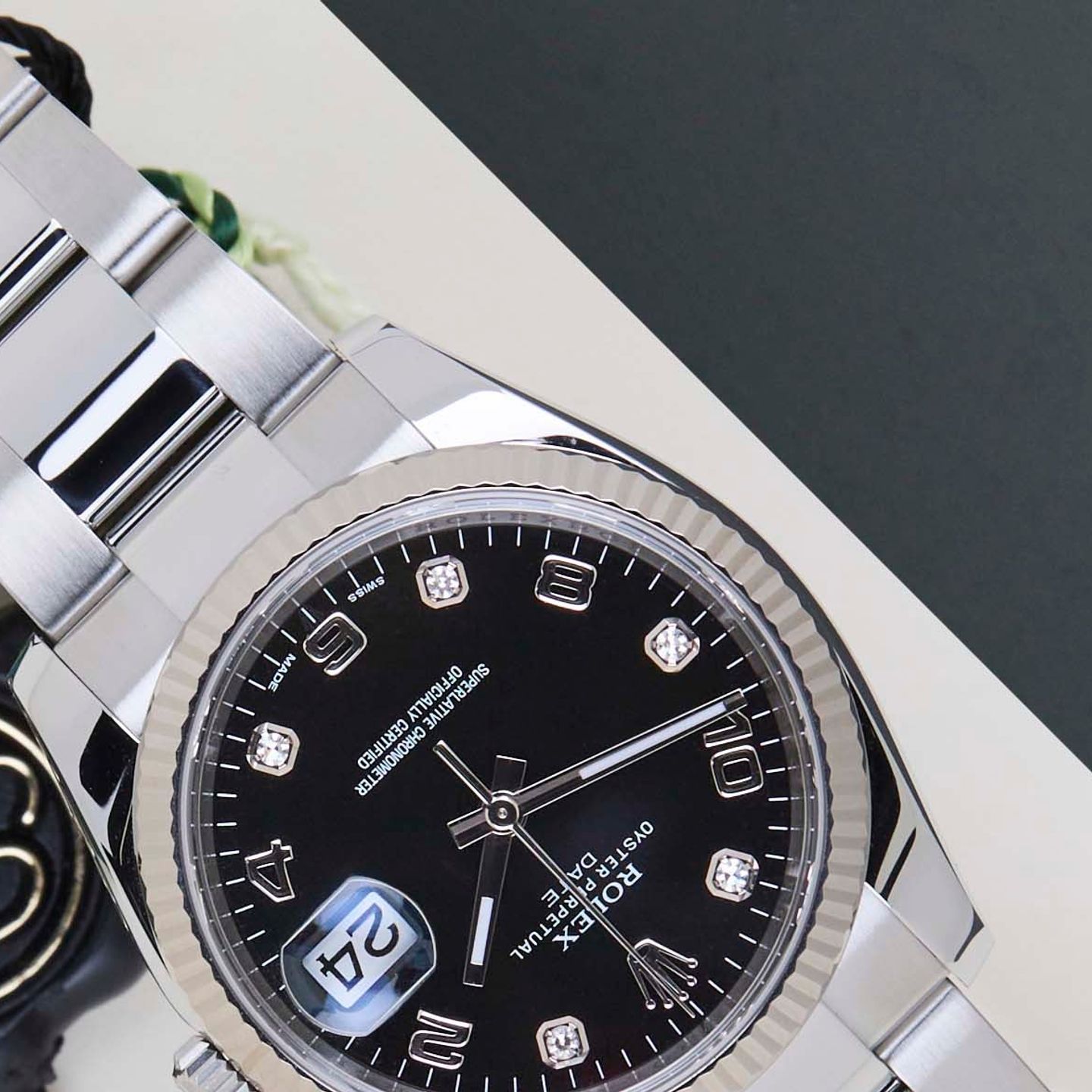 Rolex Oyster Perpetual Date 115234 (2015) - 34 mm Steel case (4/8)