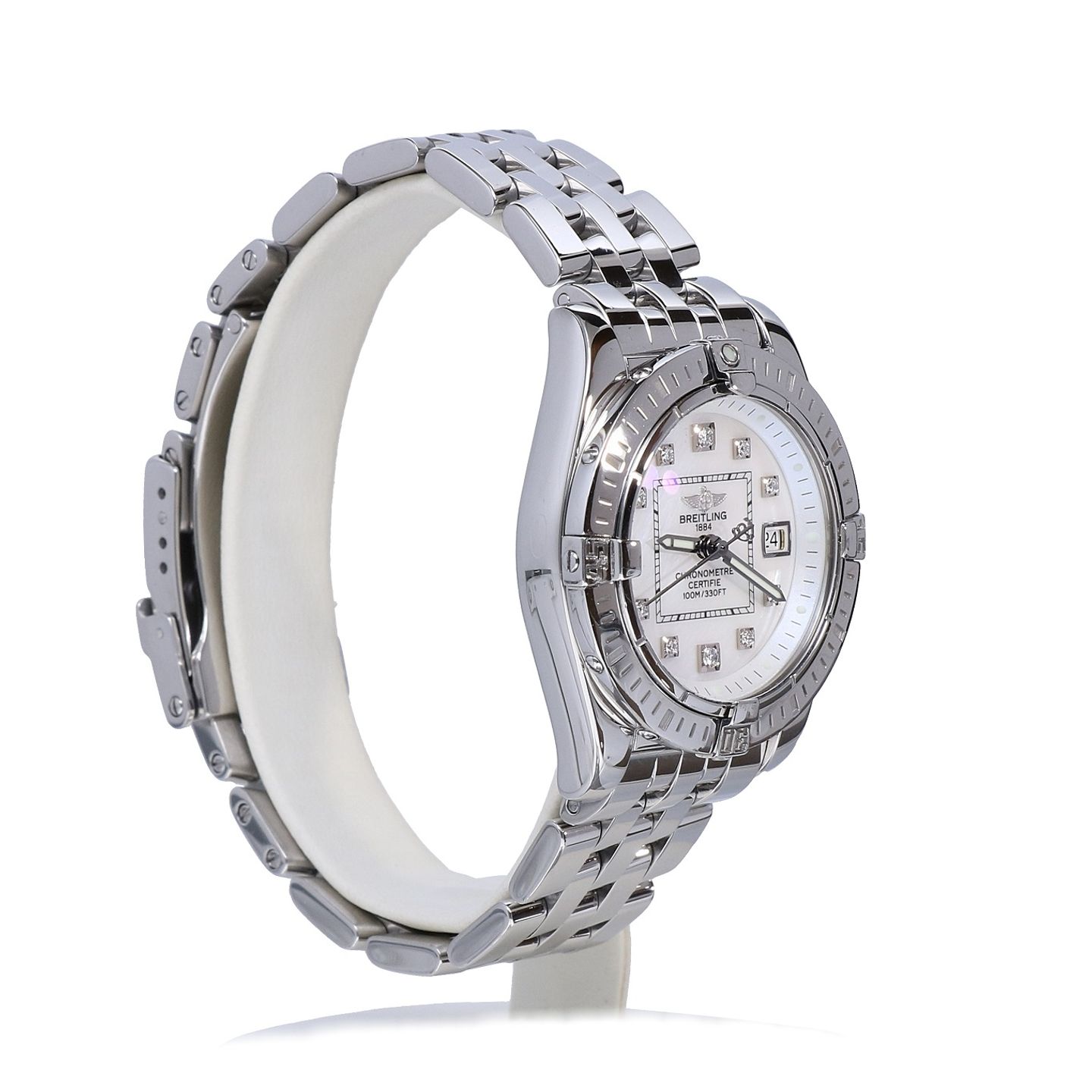 Breitling Cockpit Lady A71356 (2008) - Pearl dial 32 mm Steel case (4/7)