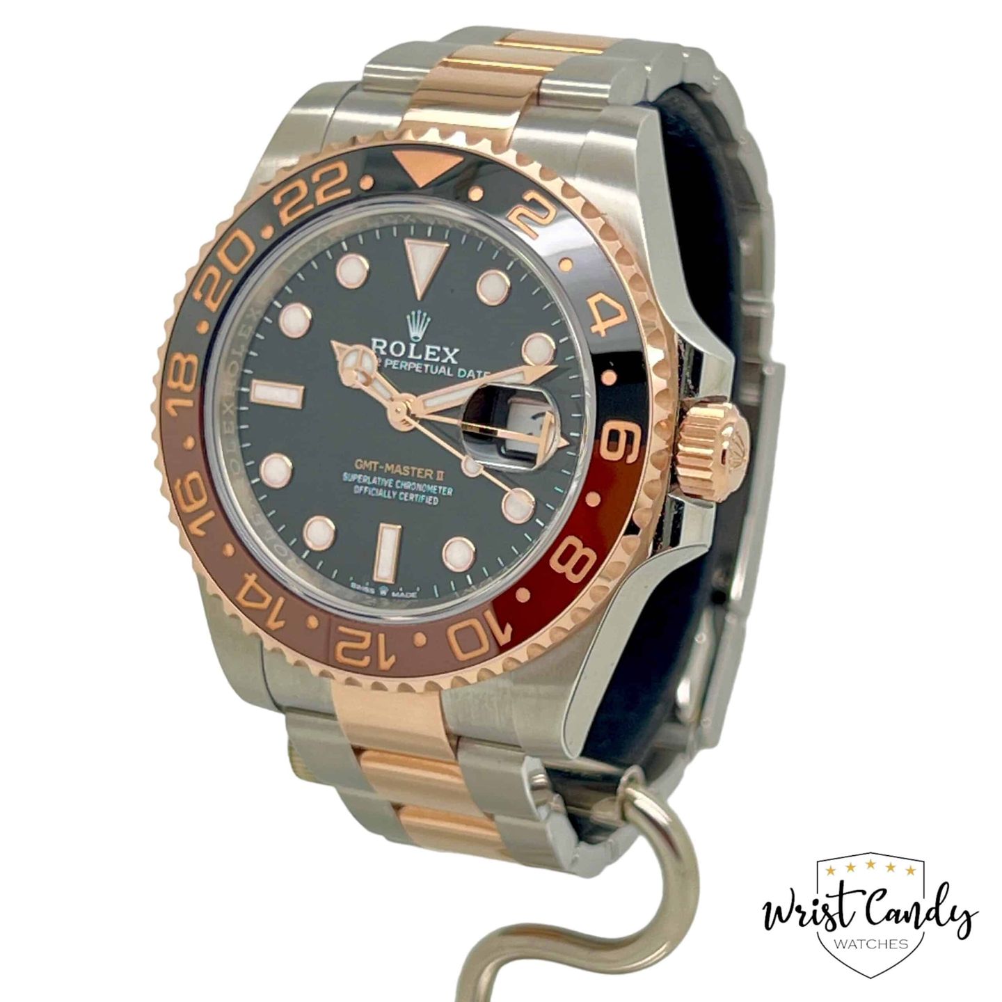 Rolex GMT-Master II 126711CHNR (2020) - Zwart wijzerplaat 40mm Goud/Staal (2/8)