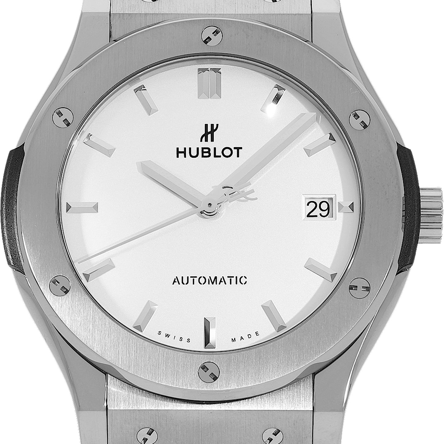 Hublot Classic Fusion 511.NX.2611.LR (2024) - Zilver wijzerplaat 45mm Titanium (1/5)