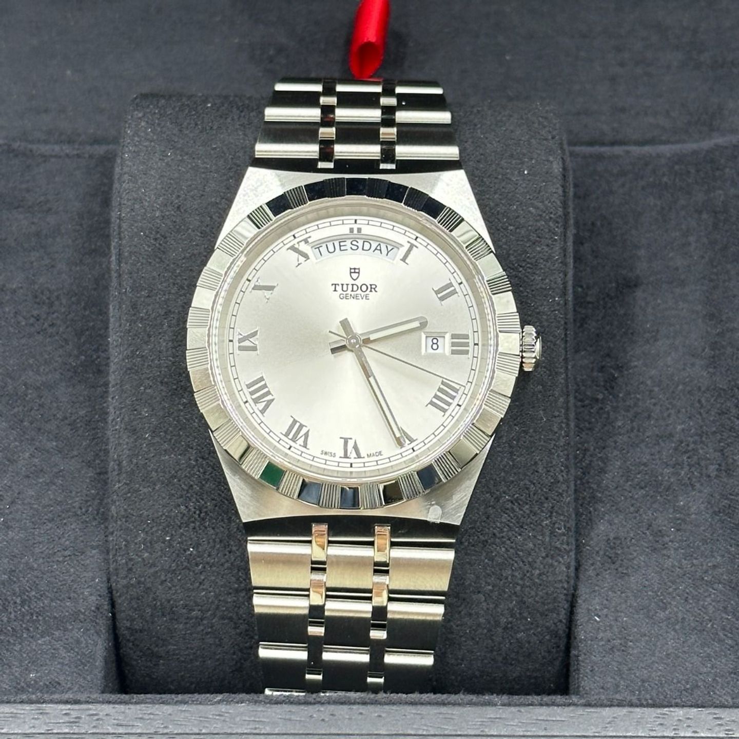 Tudor Royal 28600-0001 (2024) - Zilver wijzerplaat 41mm Staal (4/8)