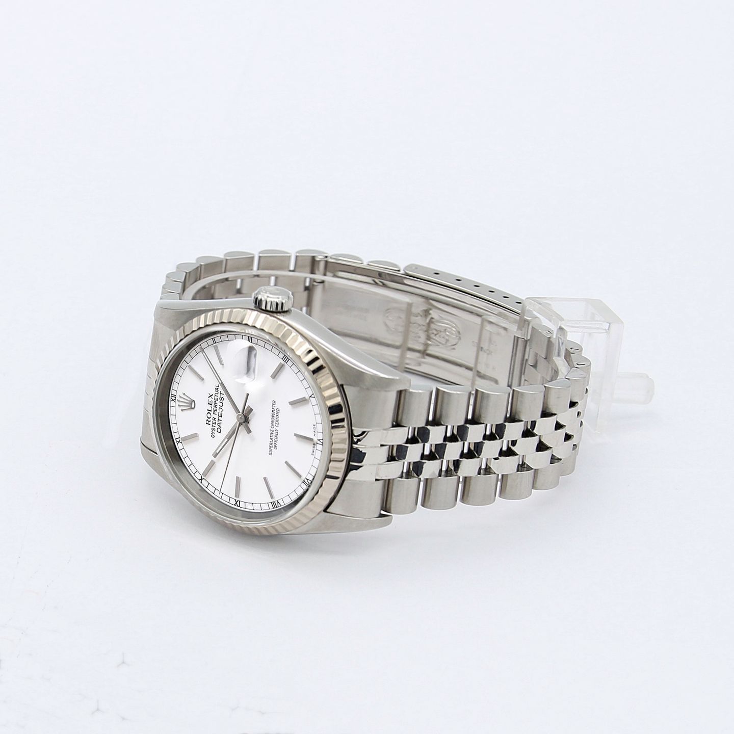 Rolex Datejust 36 16234 (Onbekend (willekeurig serienummer)) - Wit wijzerplaat 36mm Staal (5/8)