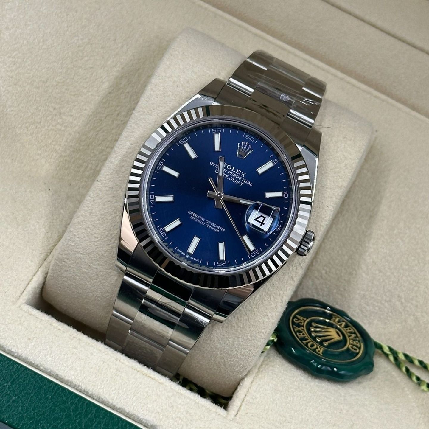 Rolex Datejust 41 126334 (2024) - Blue dial 41 mm Steel case (6/8)