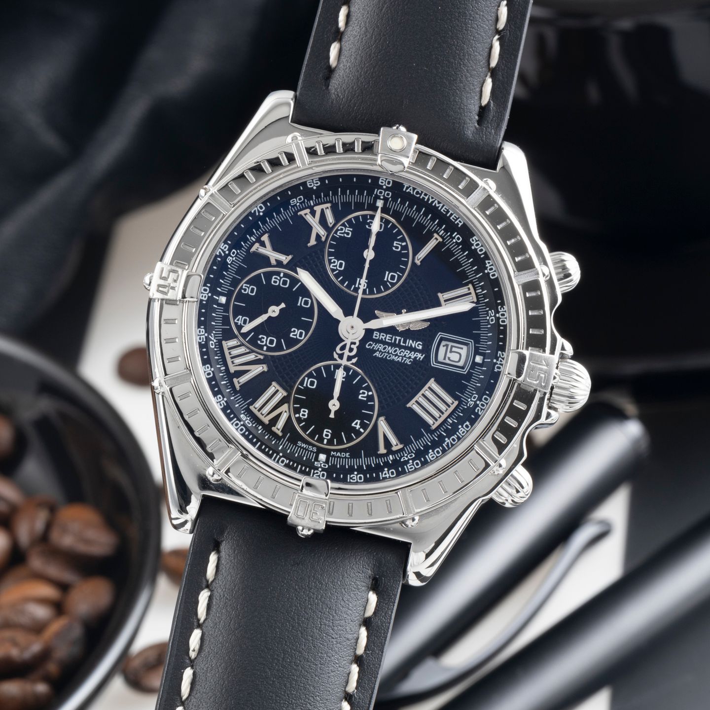 Breitling Crosswind Racing A13055 (1998) - 43mm Staal (3/8)