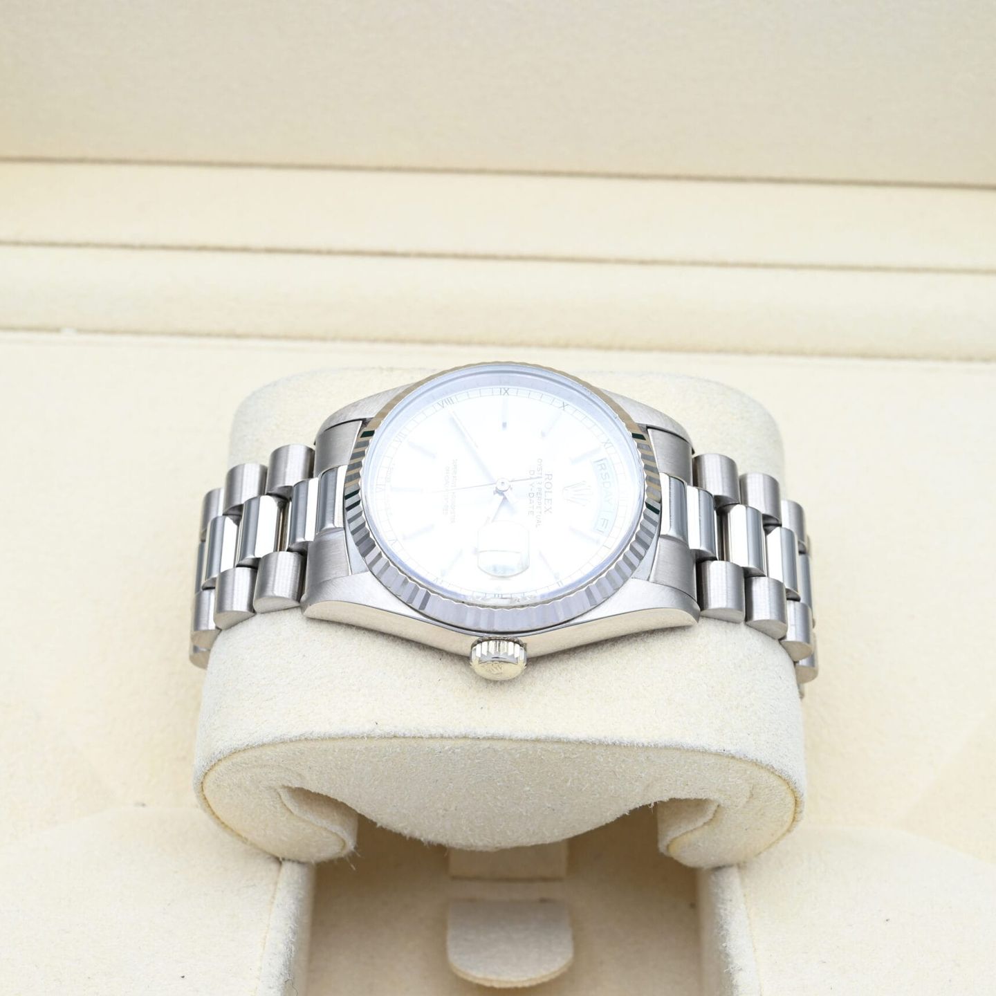 Rolex Day-Date 36 18238 (1988) - Zilver wijzerplaat 36mm Geelgoud (4/7)