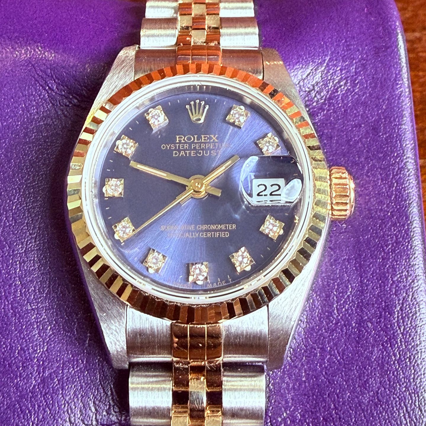 Rolex Lady-Datejust 69173 (1989) - Onbekend wijzerplaat 26mm Goud/Staal (1/5)