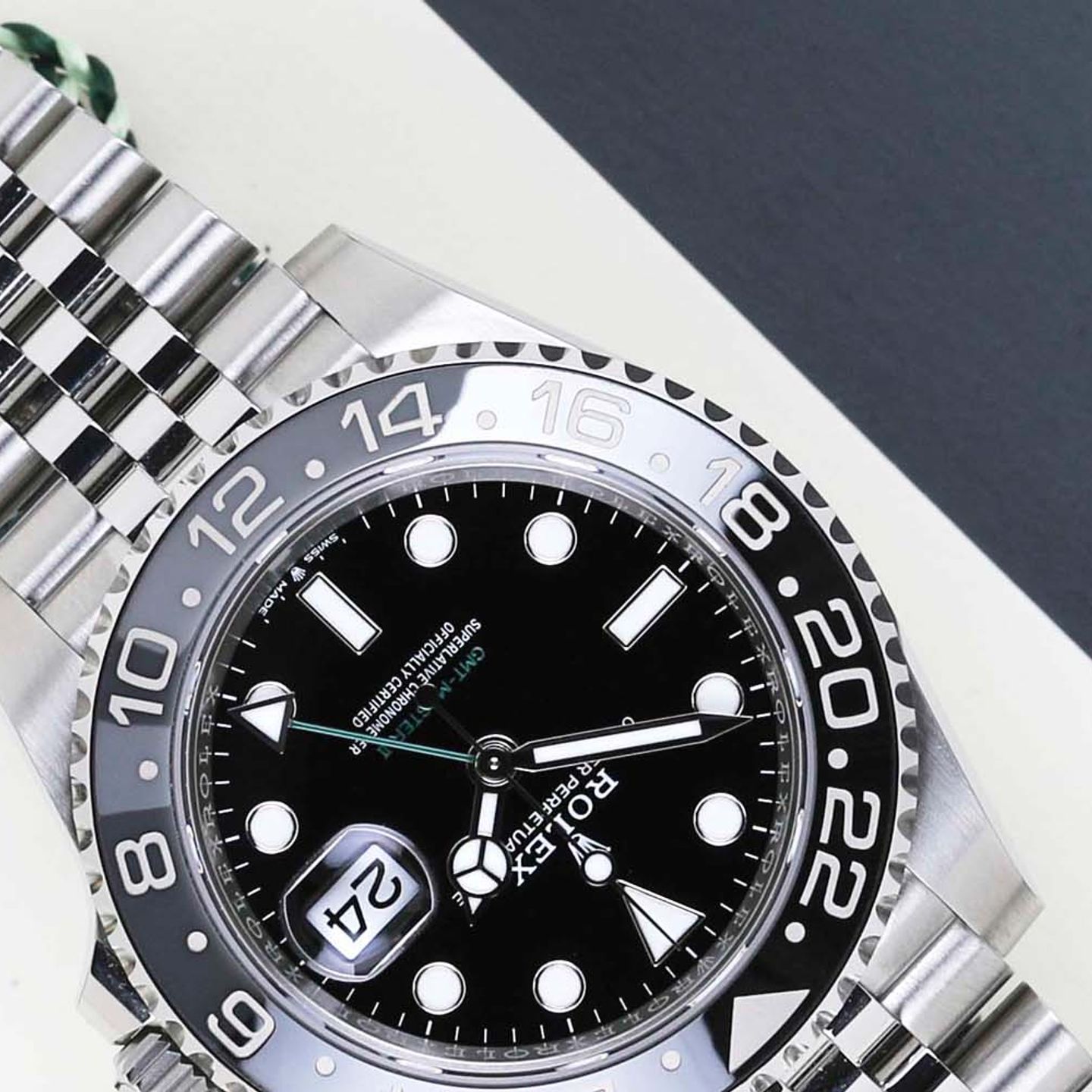 Rolex GMT-Master II 126710GRNR (2024) - Zwart wijzerplaat 40mm Staal (4/8)