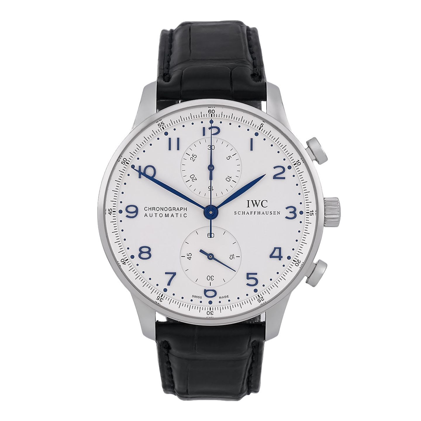 IWC Portuguese Chronograph IW371417 (2011) - Silver dial 41 mm Steel case (1/8)