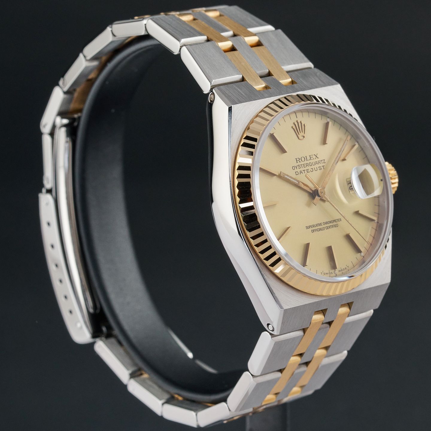 Rolex Datejust Oysterquartz 17013 (1986) - 36mm Goud/Staal (5/8)