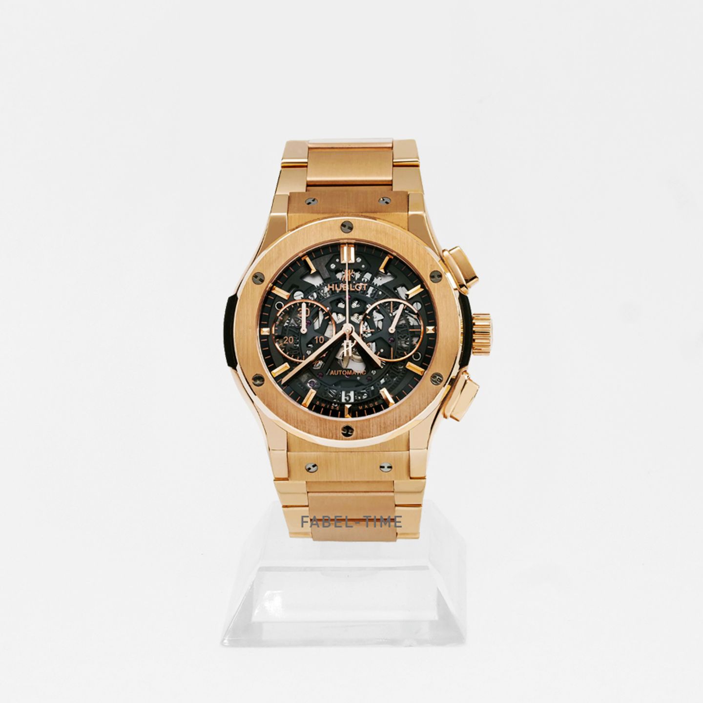 Hublot Classic Fusion Aerofusion 528.OX.0180.OX (2024) - Transparant wijzerplaat 45mm Roségoud (1/1)