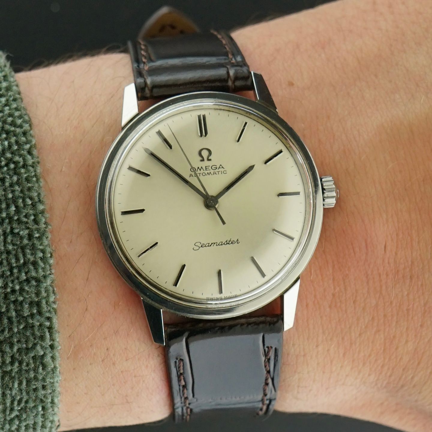 Omega Seamaster 165.002 (1966) - White dial 34 mm Steel case (2/8)