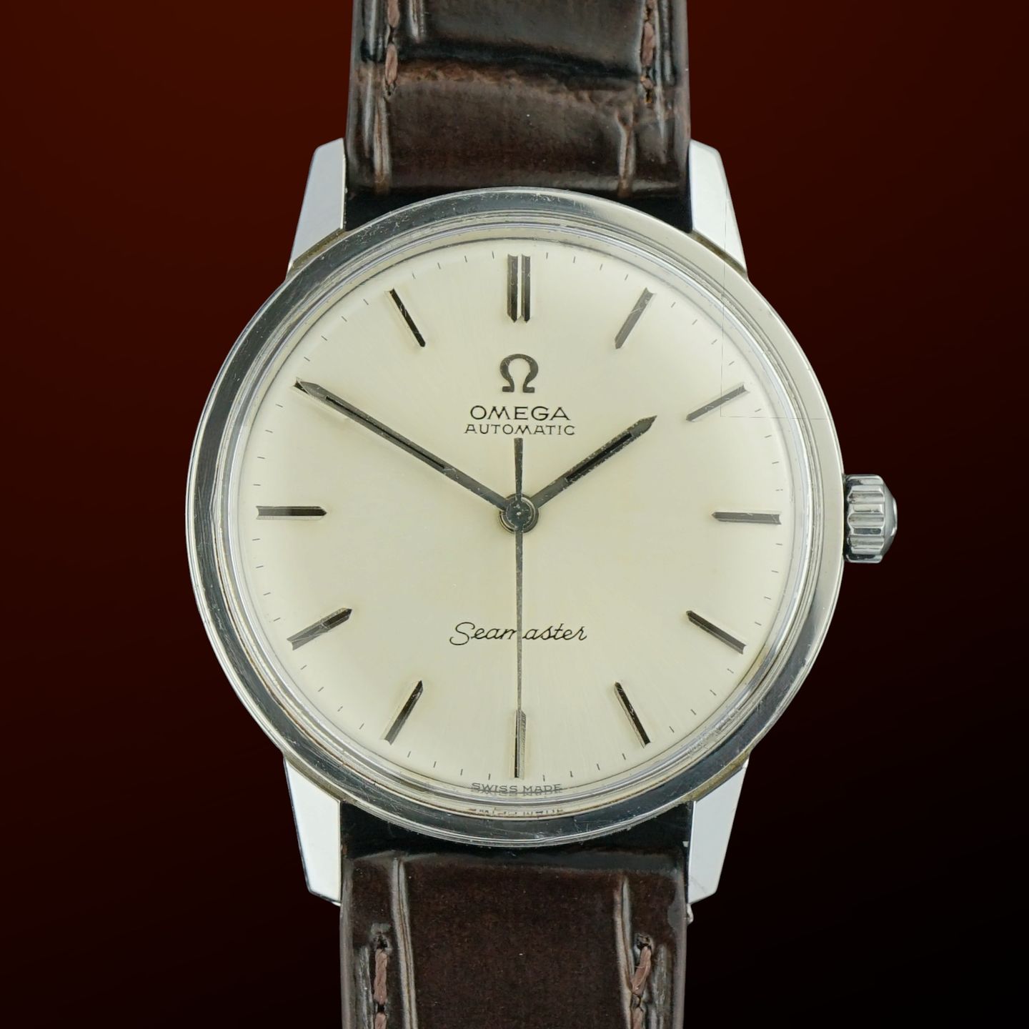 Omega Seamaster 165.002 (1966) - White dial 34 mm Steel case (1/8)