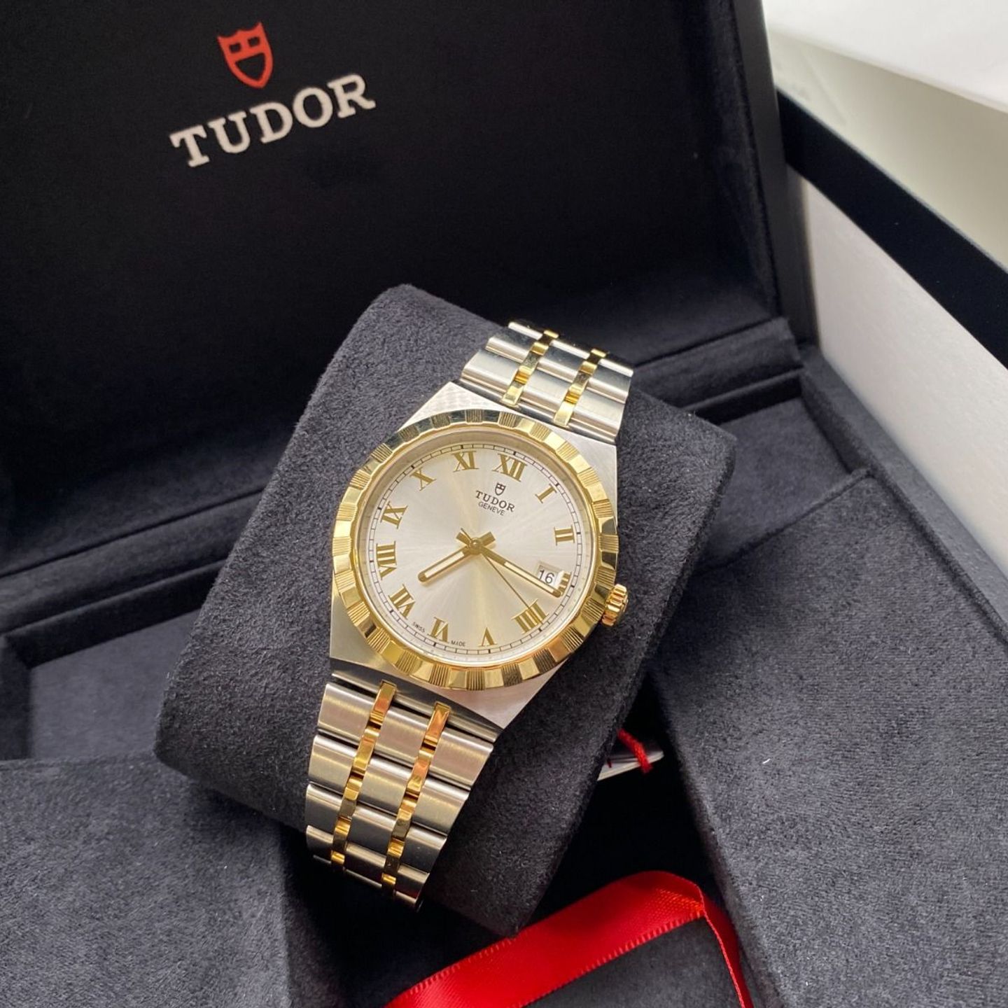 Tudor Royal 28503-0001 (2023) - Zilver wijzerplaat 38mm Staal (6/8)