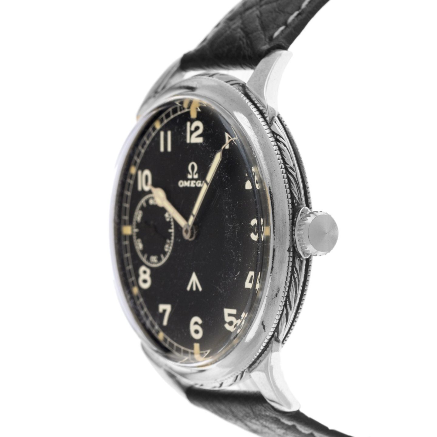 Omega Vintage Unknown (1945) - Black dial 48 mm Steel case (4/8)