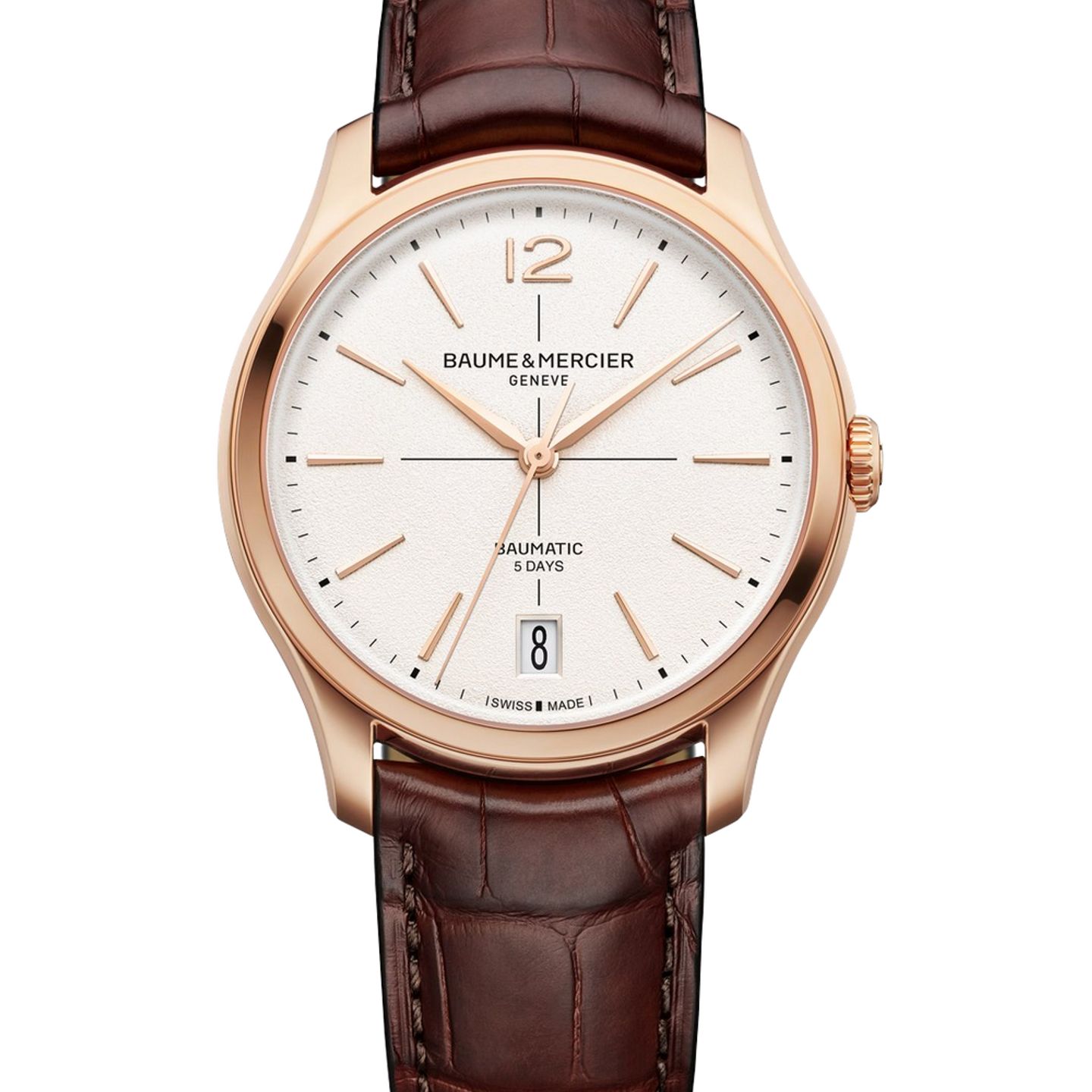 Baume & Mercier Clifton M0A10802 (2025) - Silver dial 39 mm Rose Gold case (1/1)