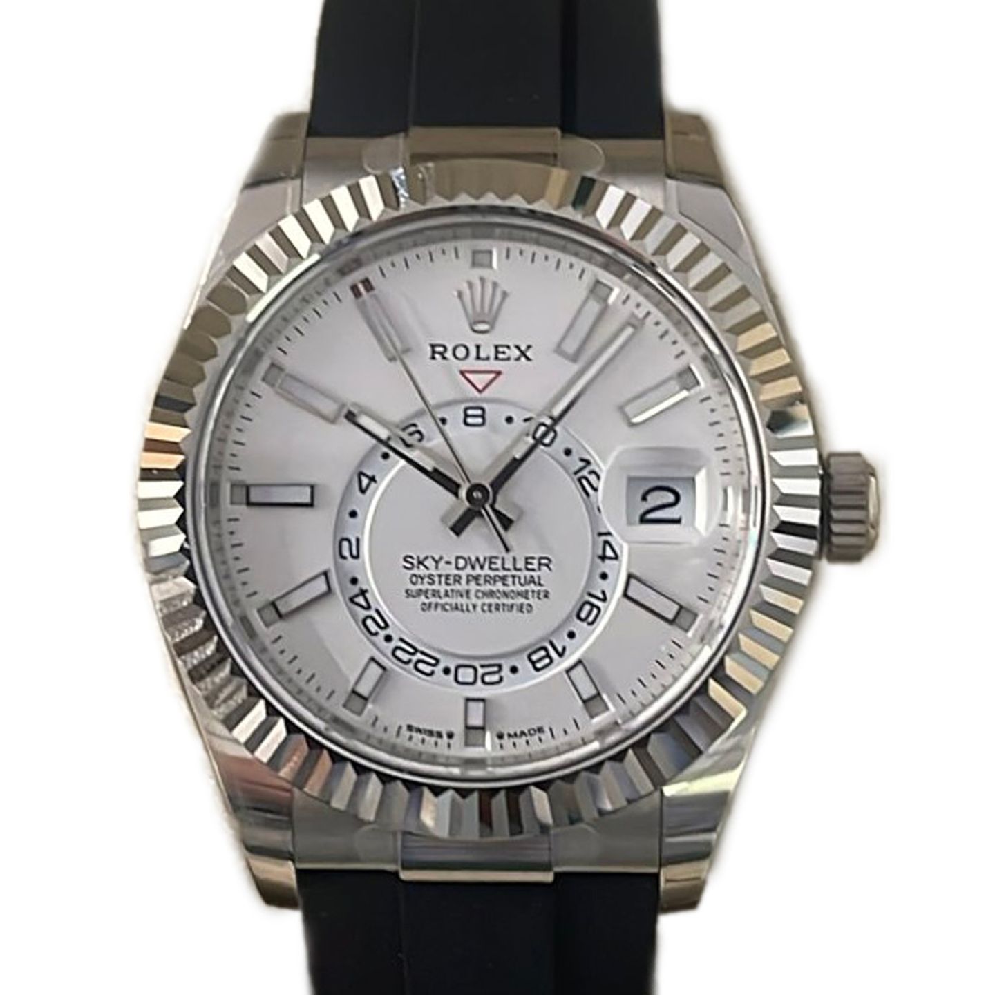 Rolex Sky-Dweller 336239 (2024) - Wit wijzerplaat 42mm Witgoud (1/1)