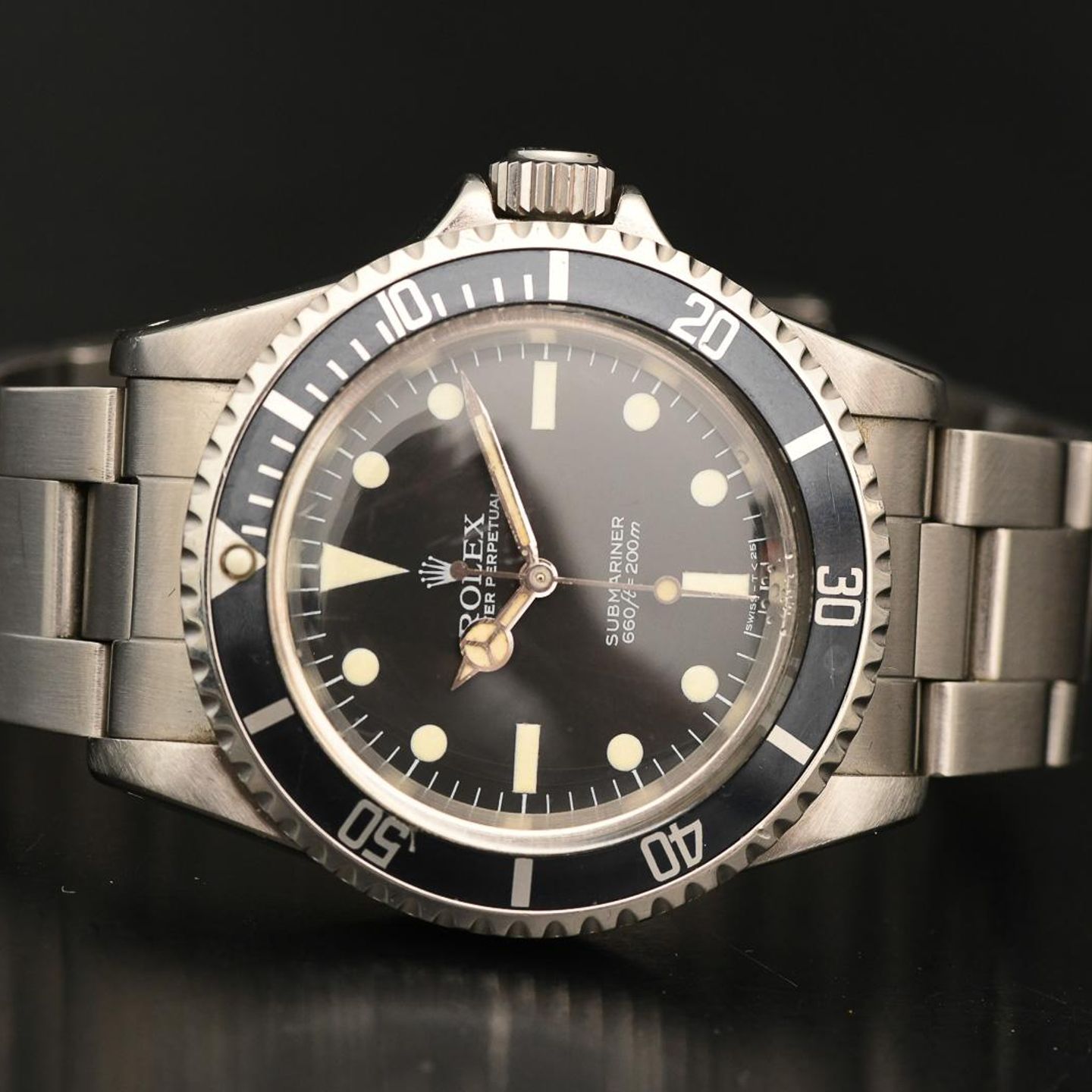 Rolex Submariner No Date 5513 (1982) - Zwart wijzerplaat 40mm Staal (4/8)