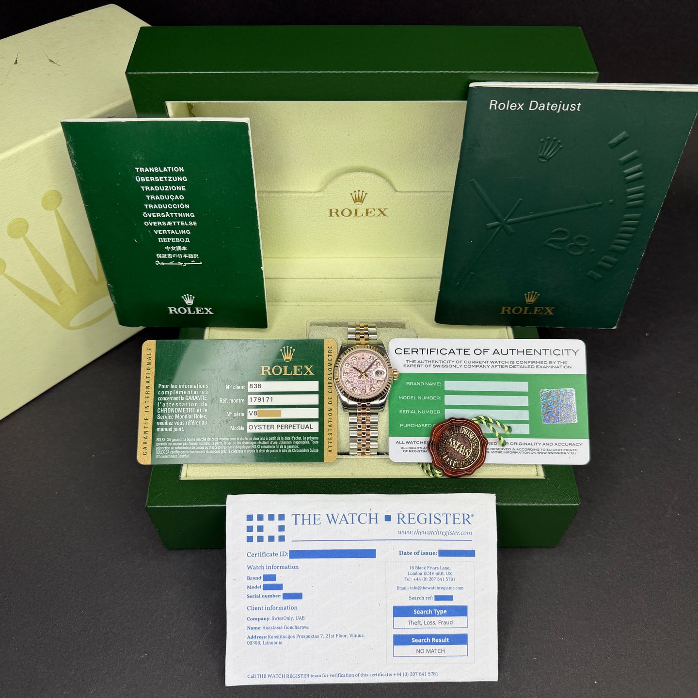 Rolex Lady-Datejust 179171 (2009) - 26 mm Gold/Steel case (3/8)