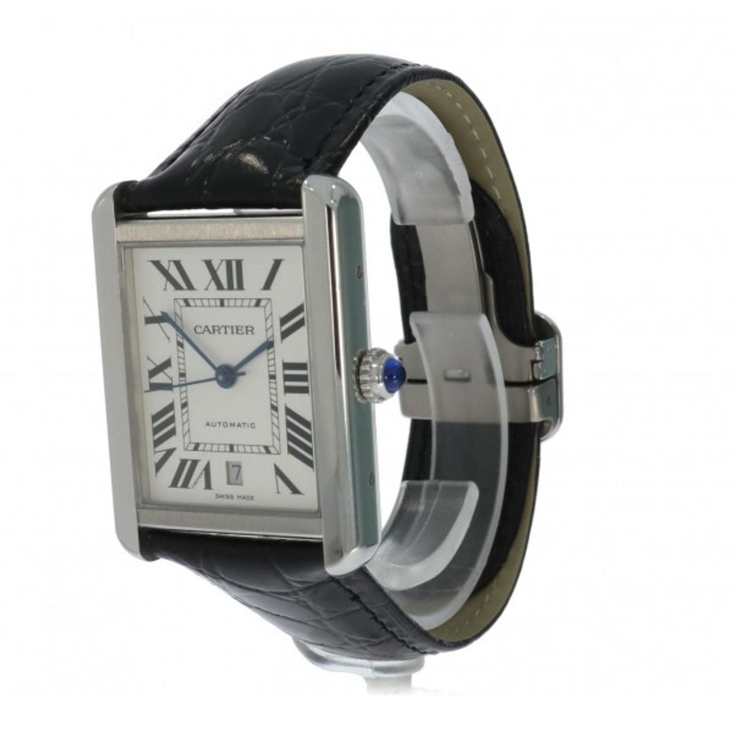 Cartier Tank Solo WSTA0029 (2019) - Wit wijzerplaat 31mm Staal (2/5)