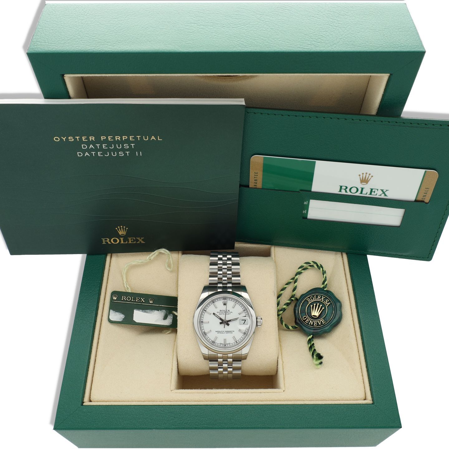 Rolex Datejust 31 178240 (2016) - White dial 31 mm Steel case (8/8)