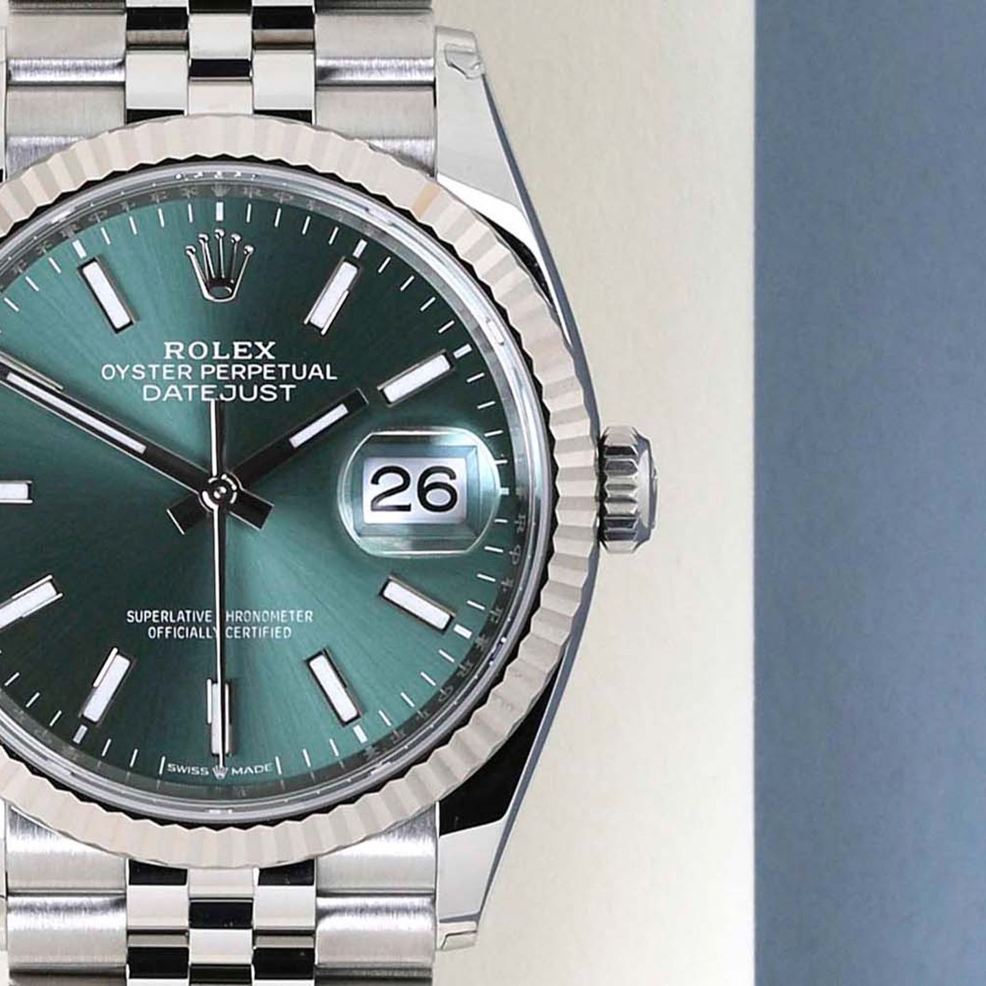 Rolex Datejust 36 126234 (2023) - Groen wijzerplaat 36mm Staal (5/8)